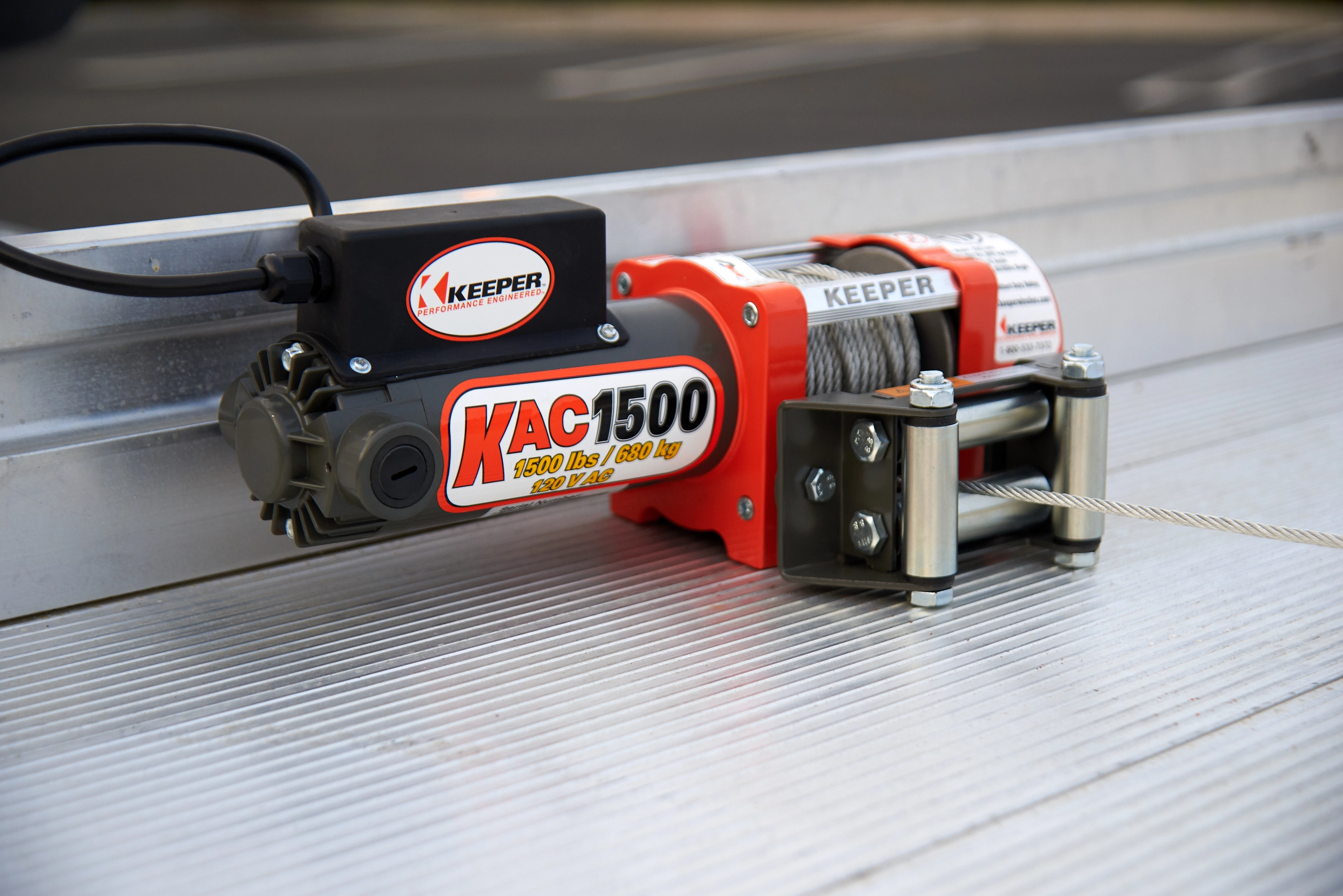 KAC1500,110/120V AC Electric Winch, 1500lb Single Line Pull variant image view