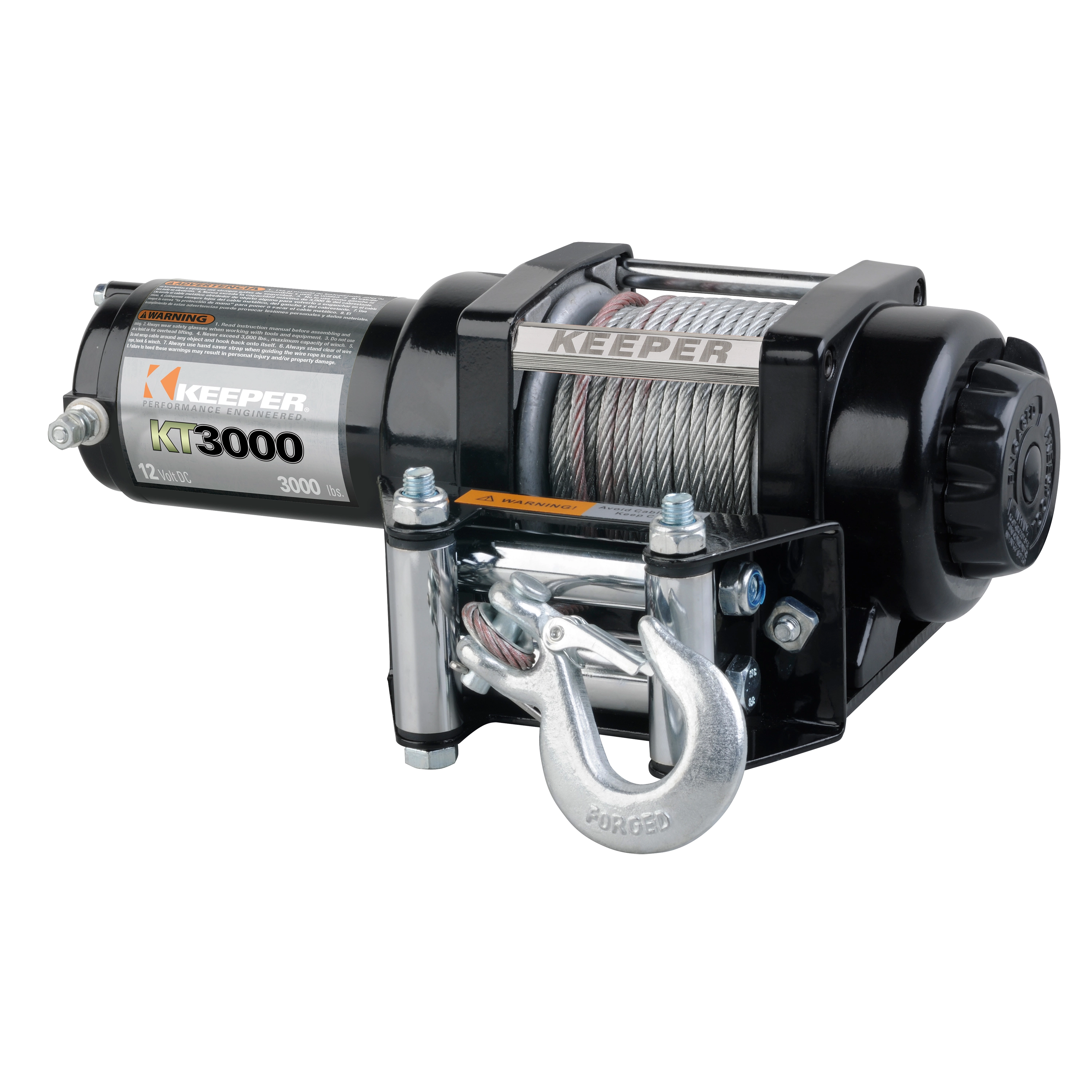 KT3000 Winch, 3,000 lbs. Single Line Pull Capacity