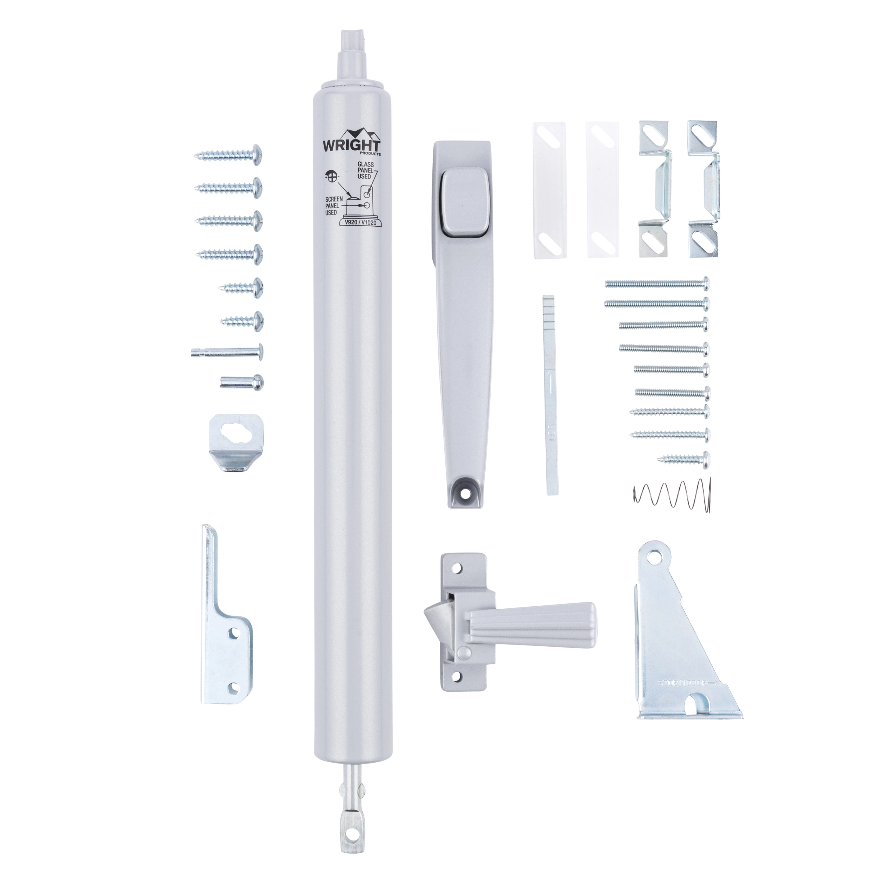 Pneumatic Closer and Push Button Latch Combo Kit variant image view