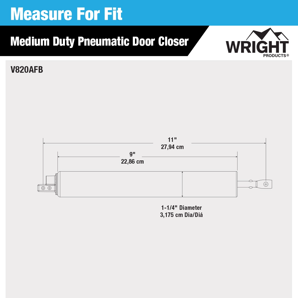 Light Duty Pneumatic Closer variant image view
