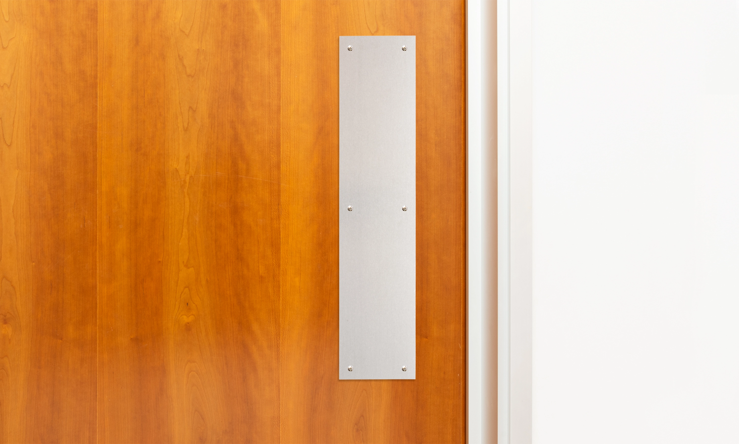 3.5"x15" Push Plate, Satin Aluminum variant image view