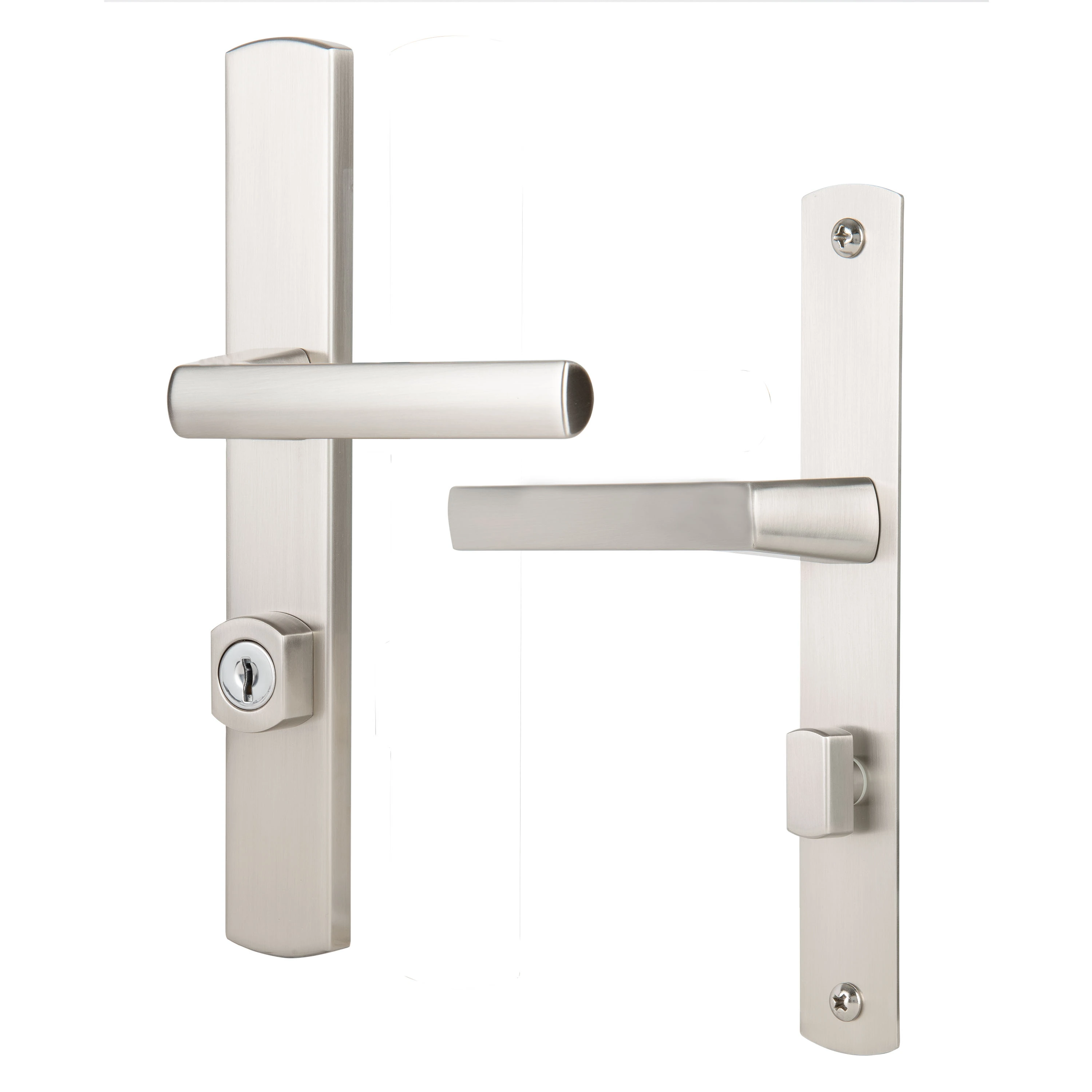 Ventana Contemporary Mortise Keyed Lever Mount Latch with Deadbolt