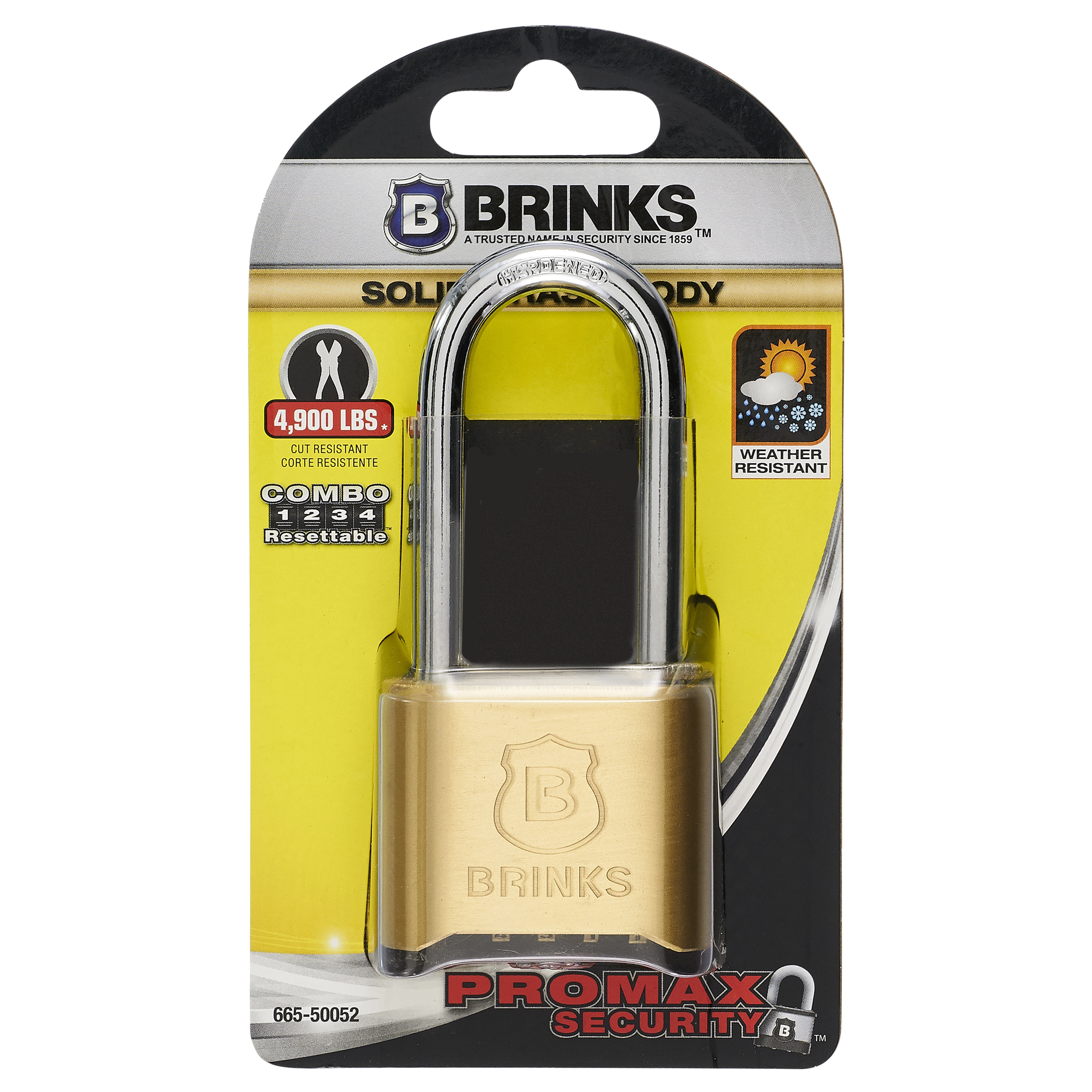 48mm Long Shackle Bottom Resettable Dial Padlock variant image view