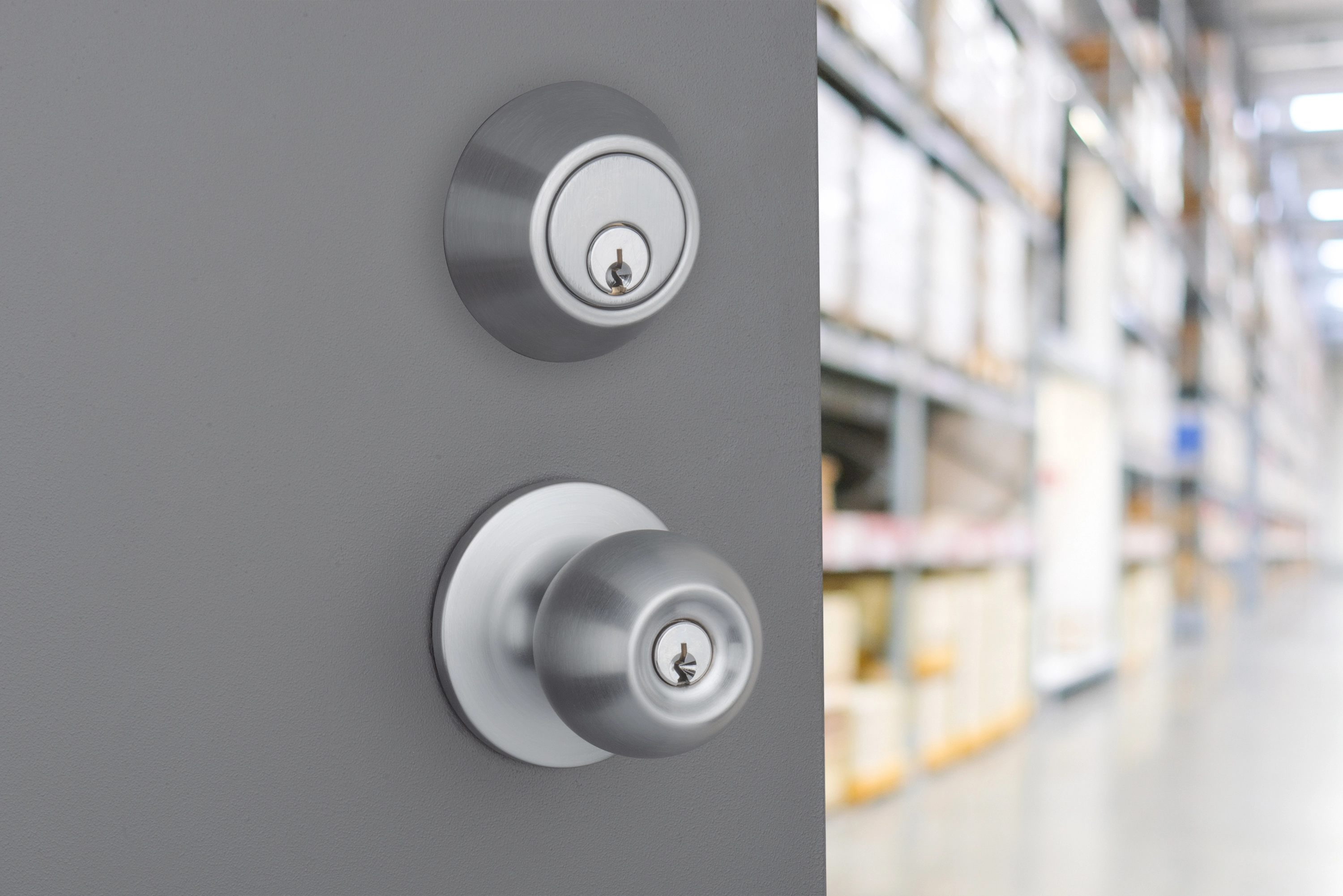 Keyed Entry Knob with Deadbolt variant image view