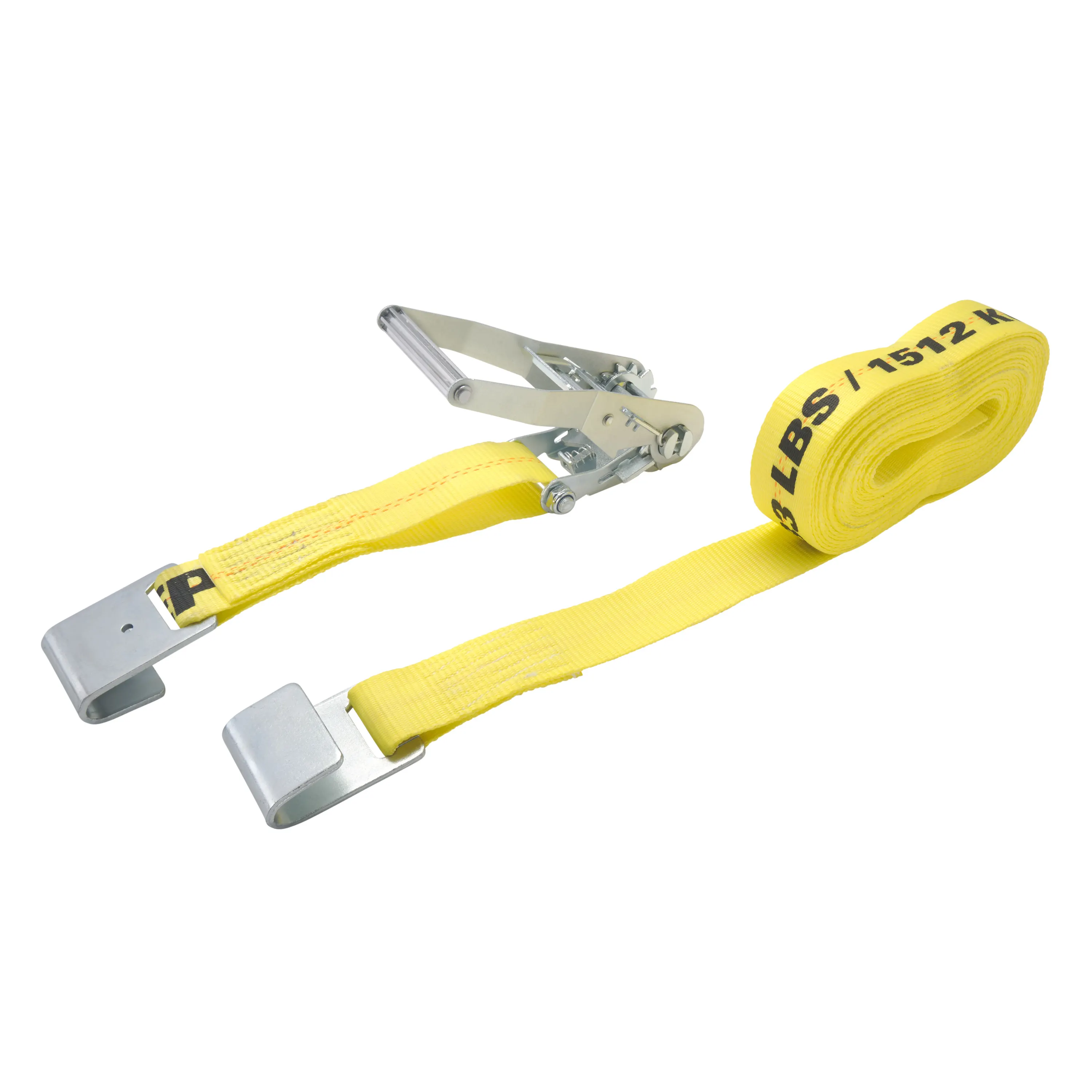 2" x 30' Heavy Duty Ratchet Tie-Down with Flat Hooks variant image view