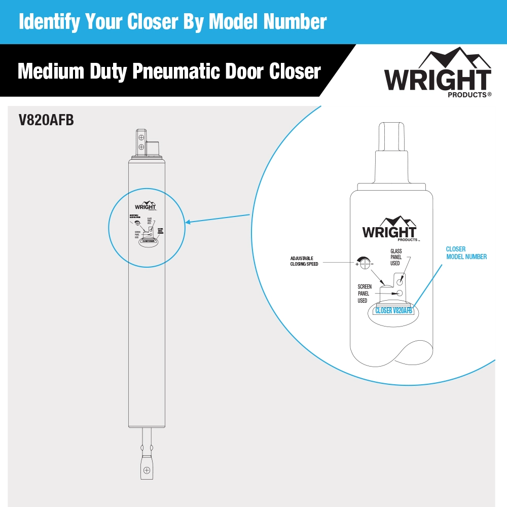 Light Duty Pneumatic Closer variant image view