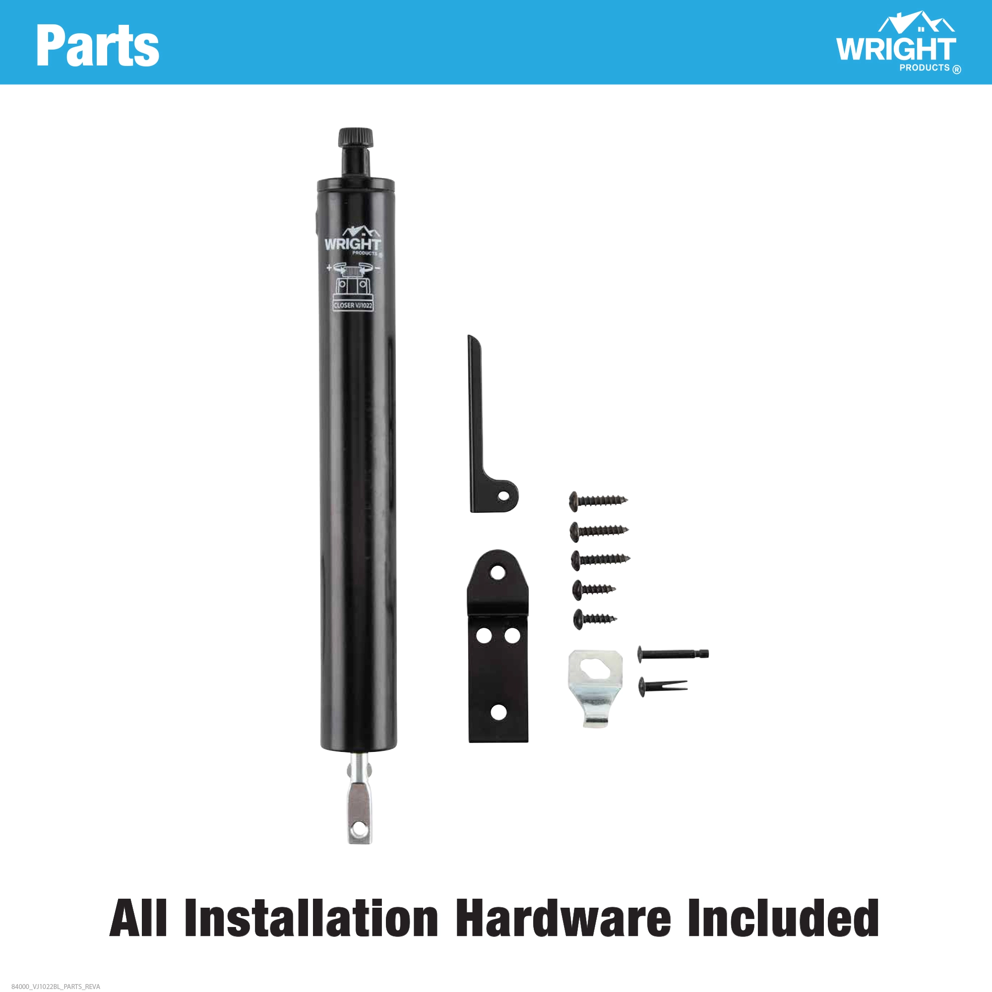 Light Duty Pneumatic Head Jamb Closer variant image view