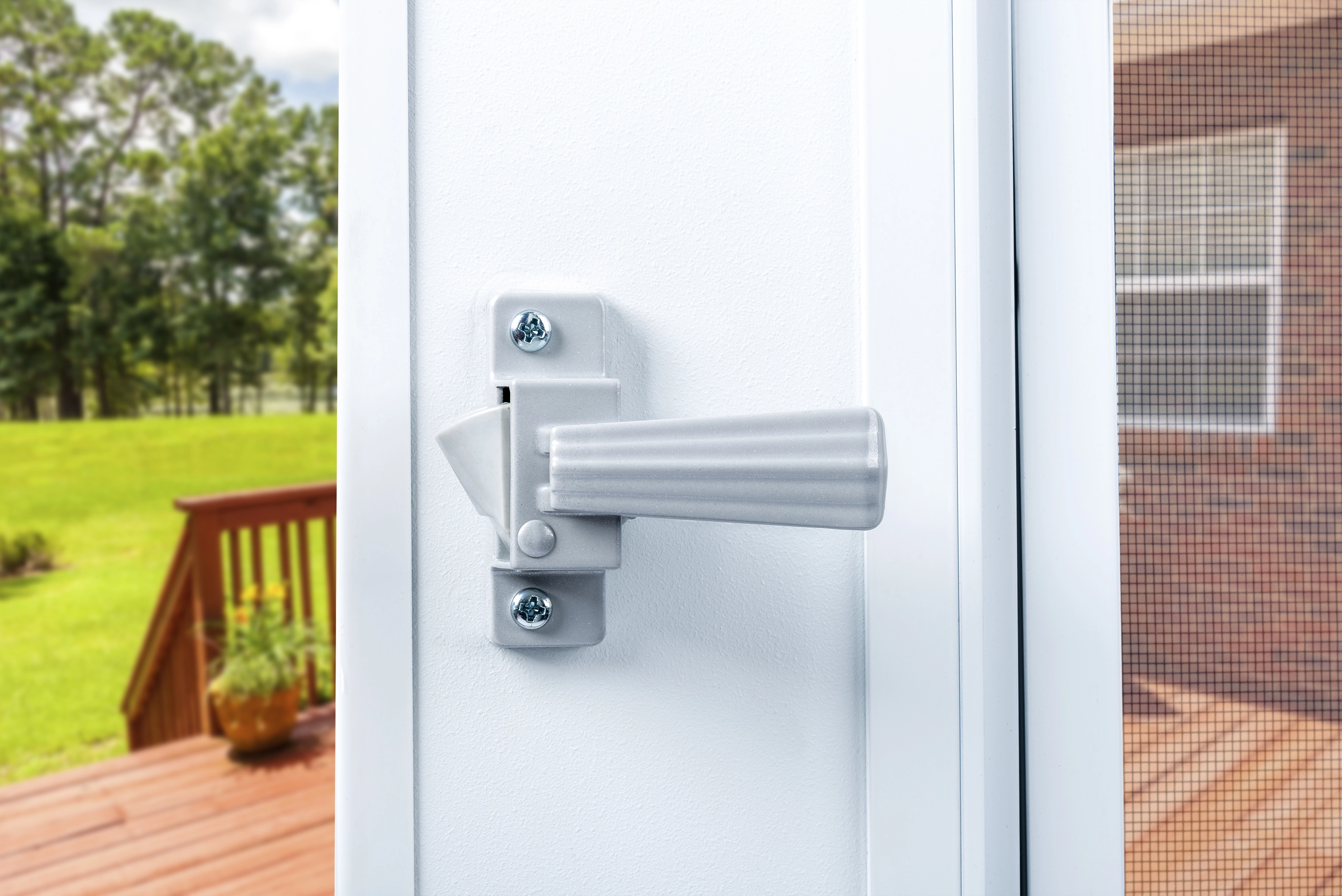 Push Button Latch For Screen and Storm Doors variant image view