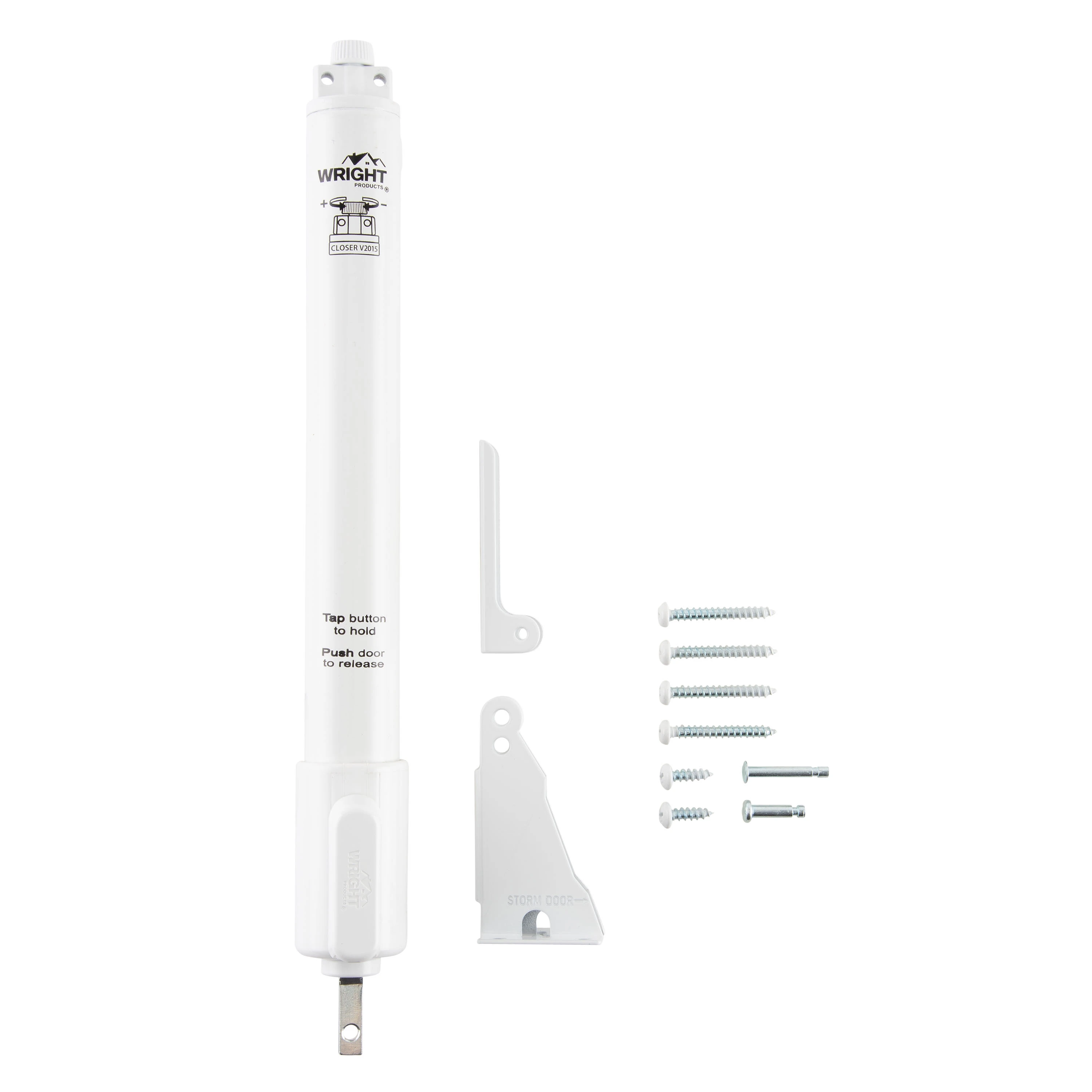Standard Duty Pneumatic Screen and Storm Door Closer with EZ-HOLD variant image view