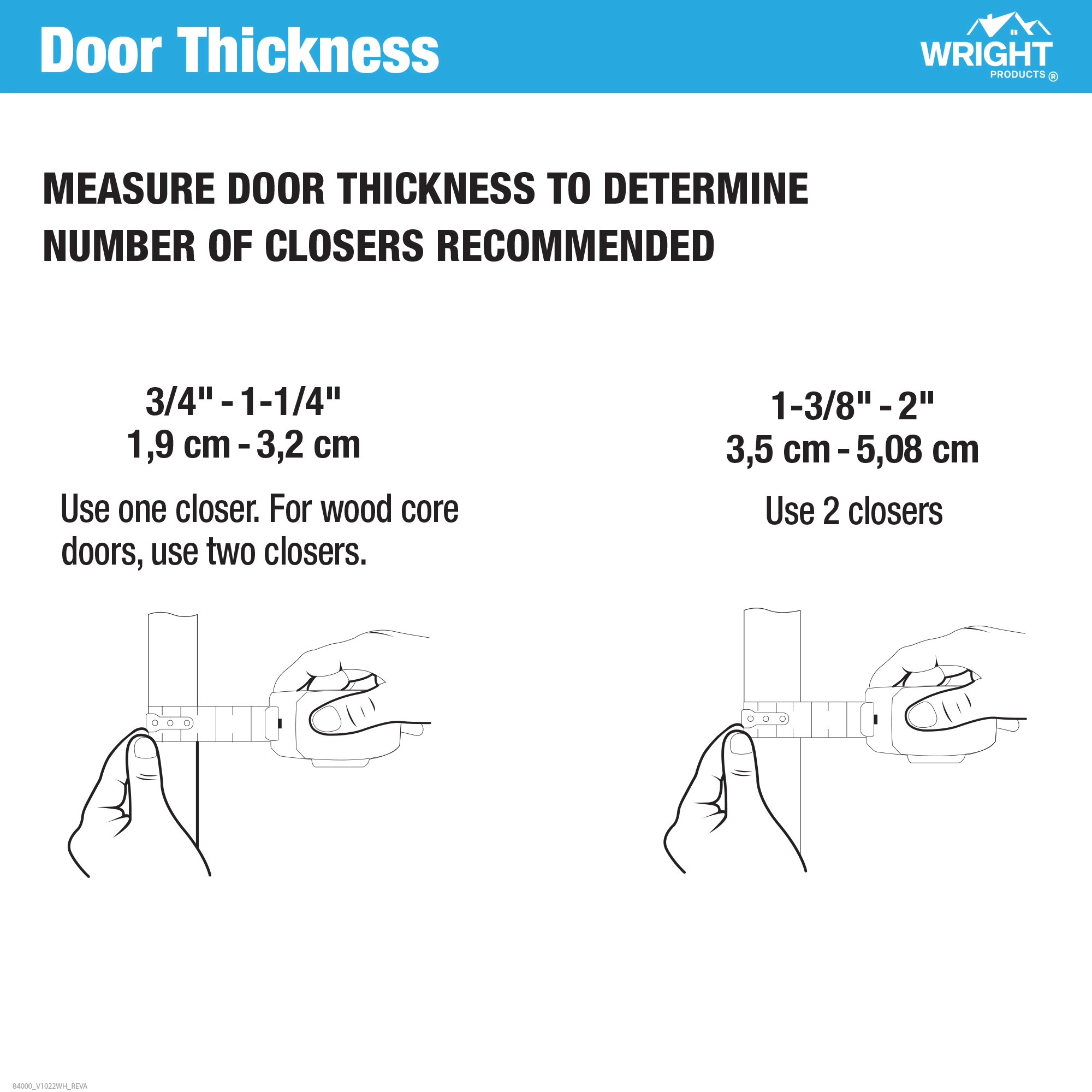 Standard Duty Pneumatic Screen and Storm Door Closer variant image view