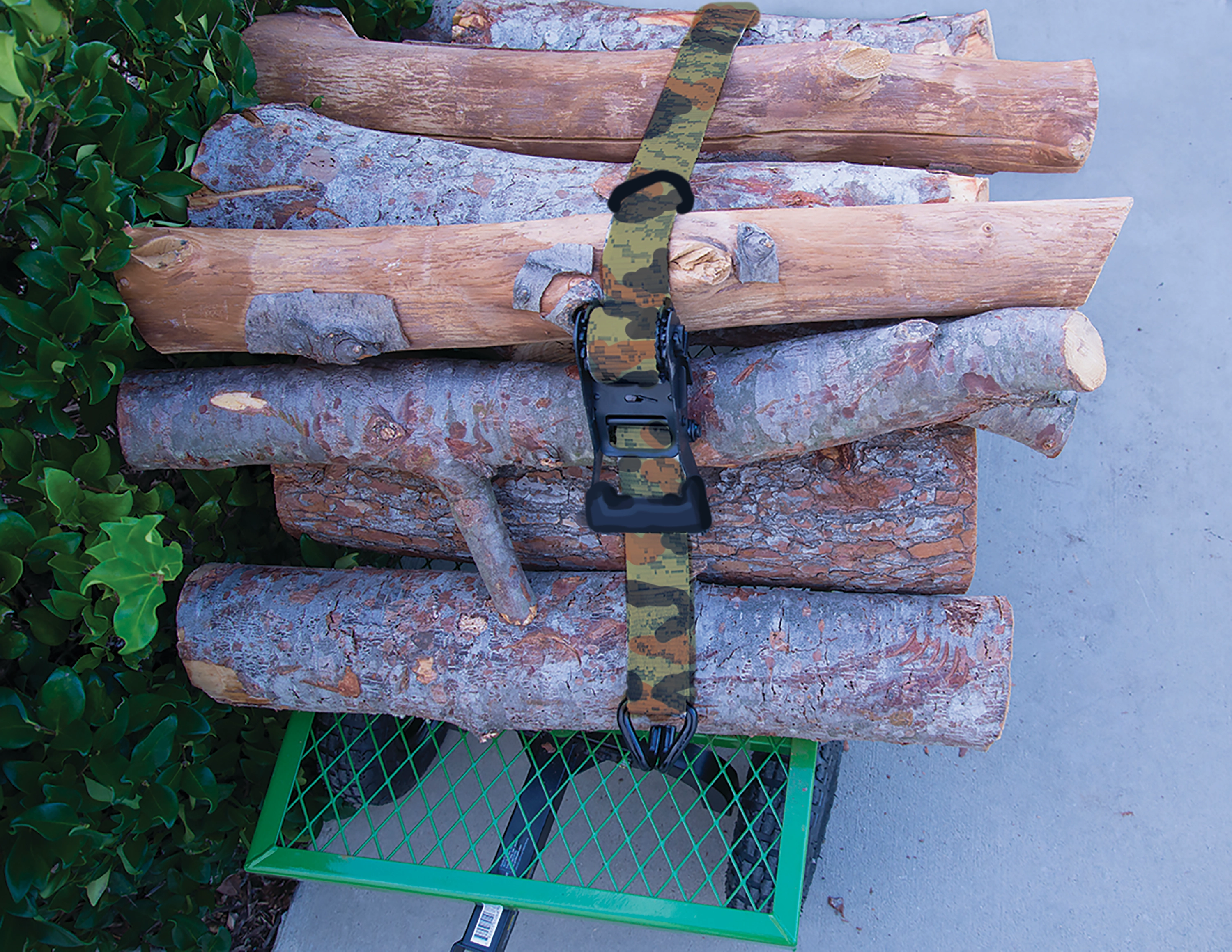 1.25" x 16' High Tension Camo Ratchet Tie-Down variant image view