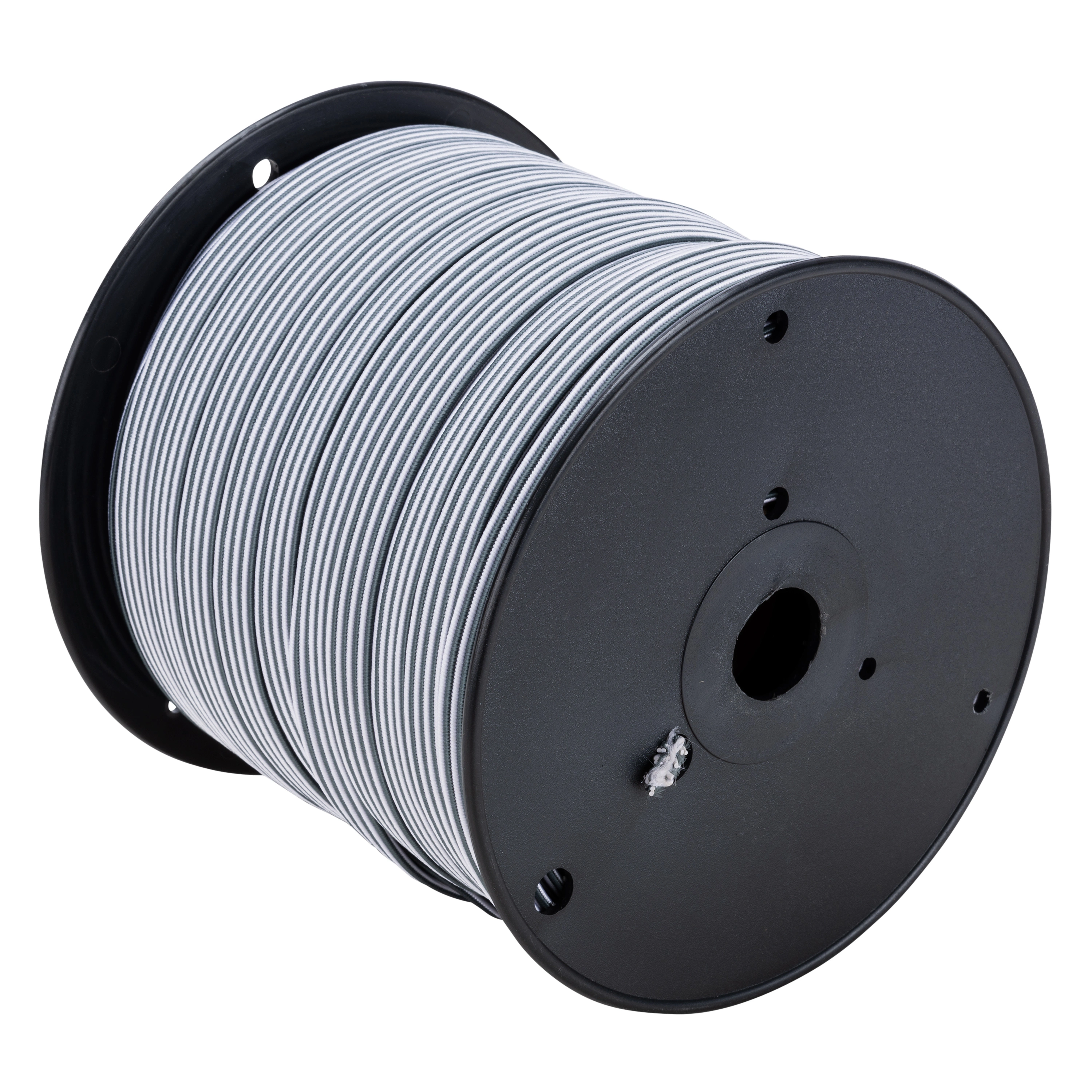1/2" x 200' Flat Gray with White Stripe Bungee Cord Reel variant image view