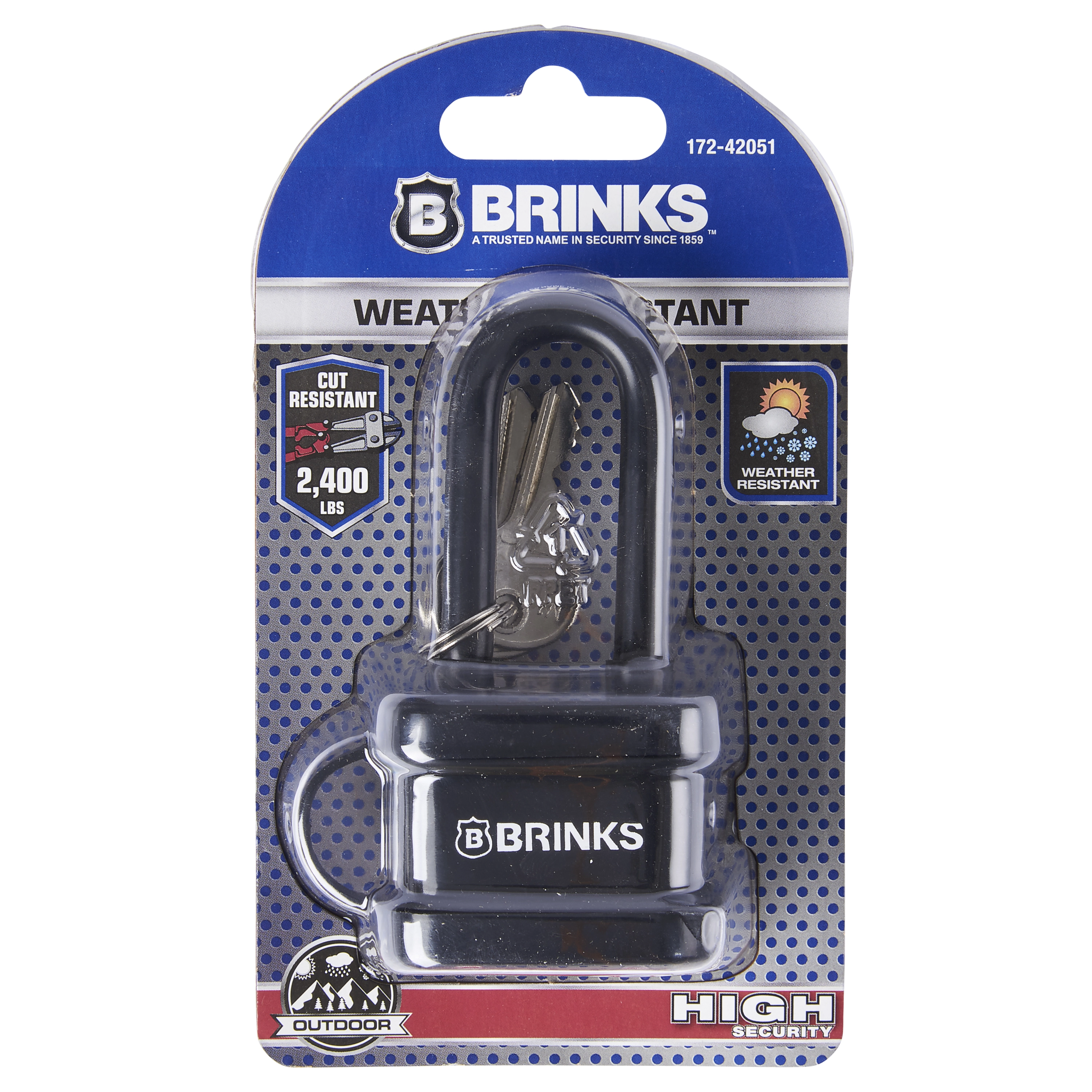 40mm Laminated Steel Weather Resistant Padlock, 2" Shackle variant image view