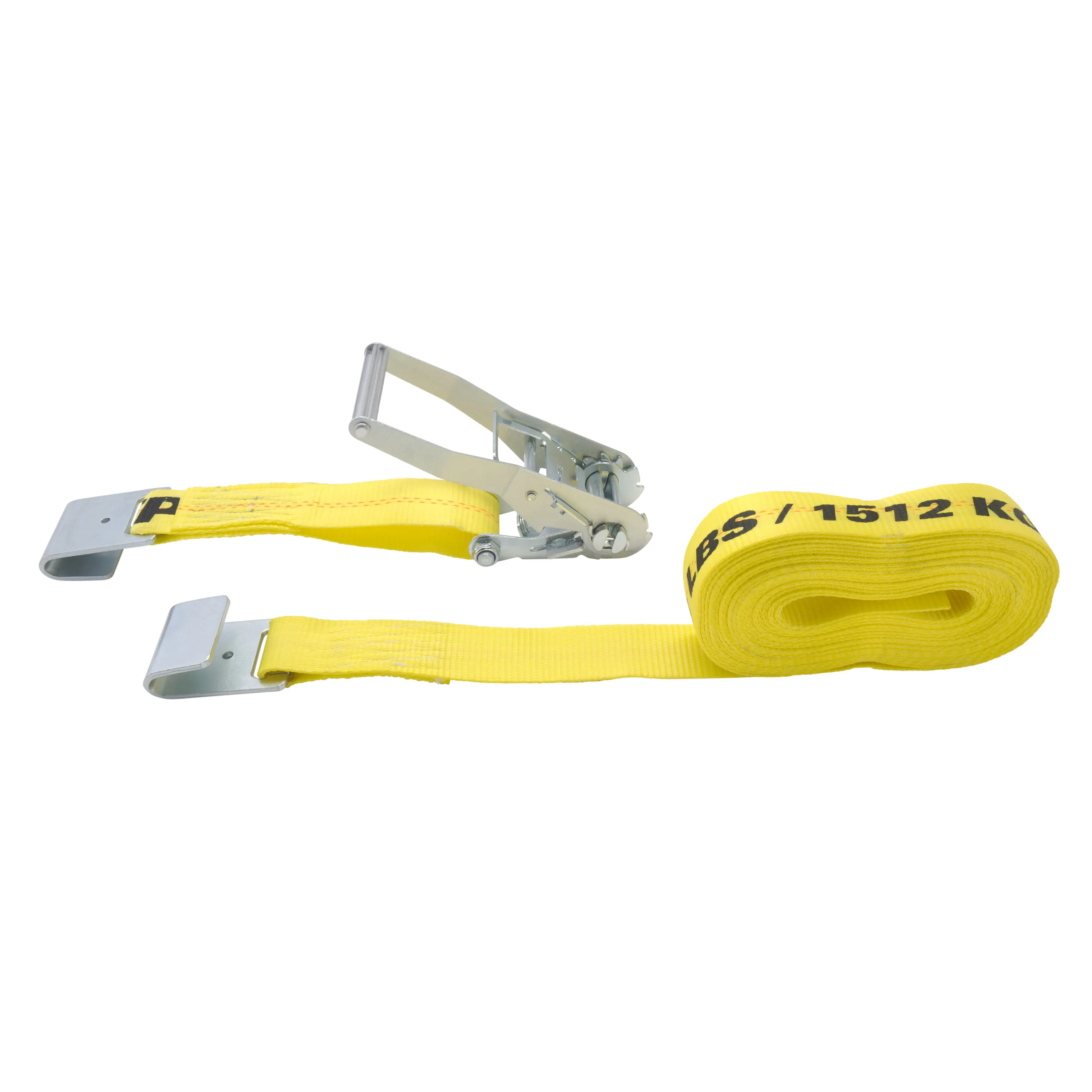 2" x 30' Heavy Duty Ratchet Tie-Down with Flat Hooks variant image view