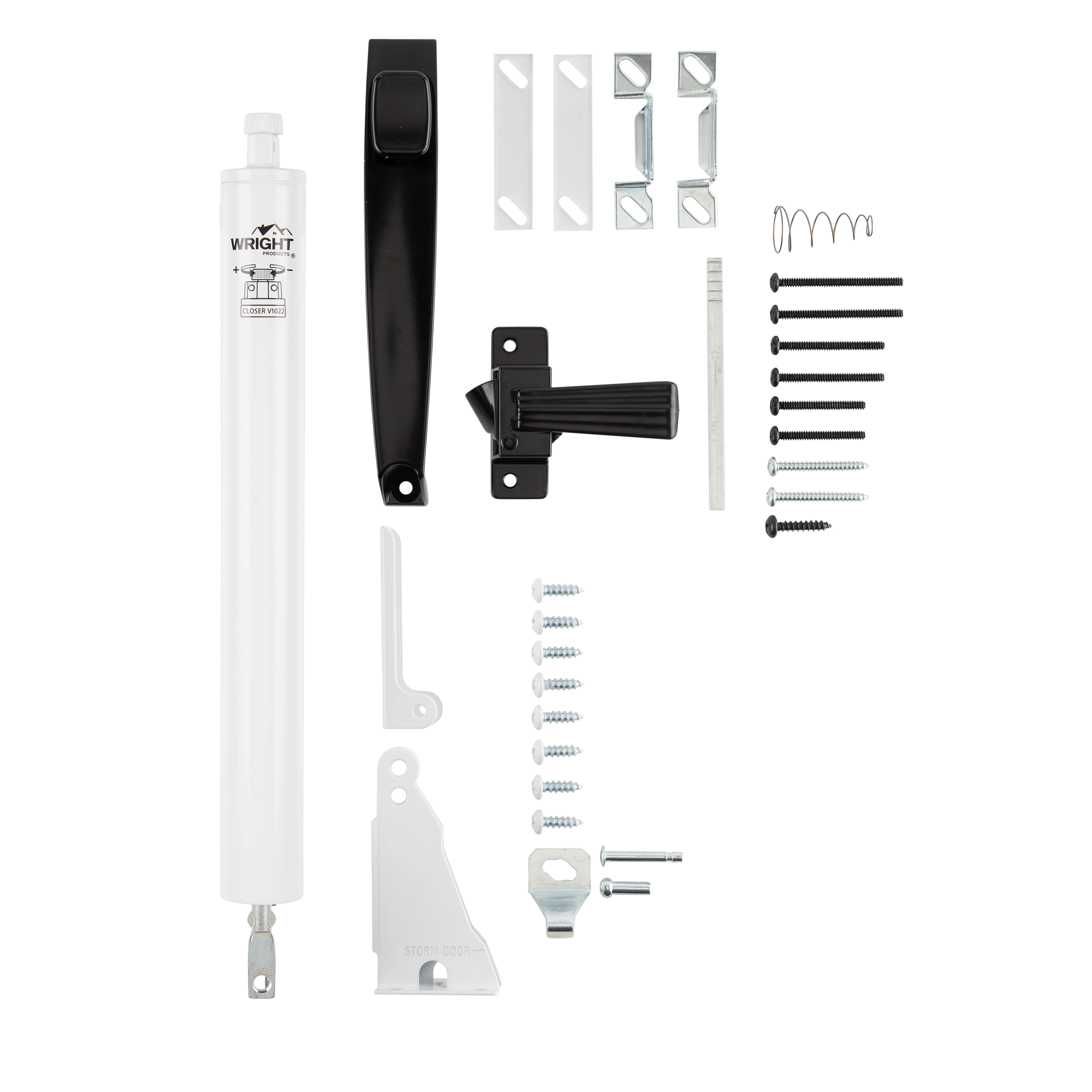 Pneumatic Closer and Push Button Latch Combo Kit variant image view