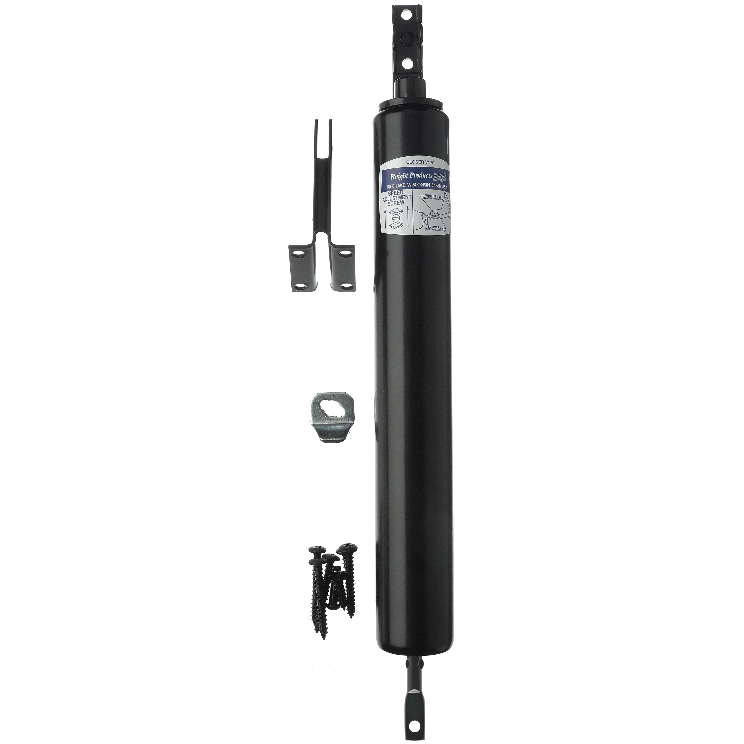 Smooth Closing Heavy-Duty Pneumatic Screen and Storm Door Closer variant image view