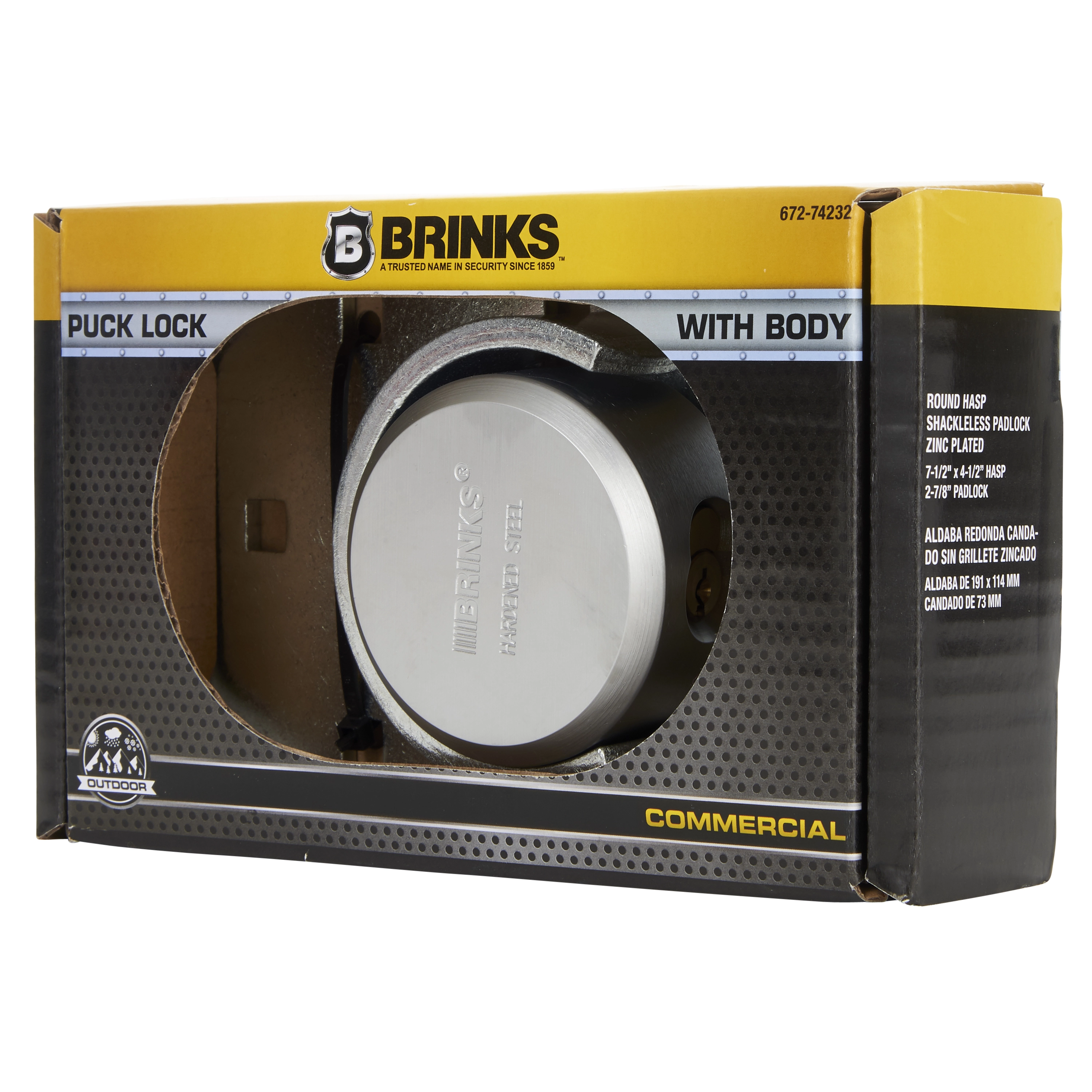 Commercial Puck Lock with Round Hasp variant image view