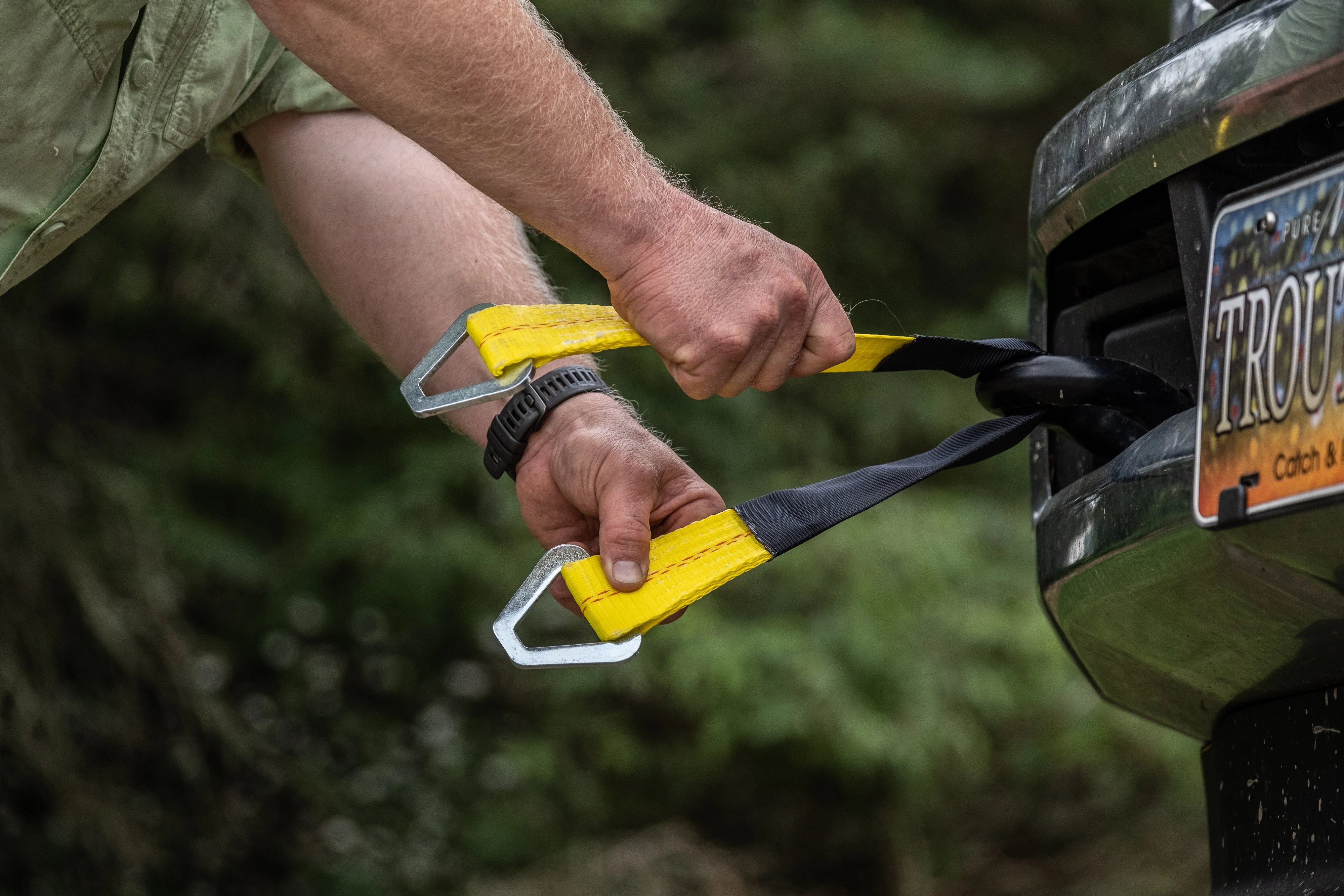 2" x 24" Premium Axle Strap with D-Rings variant image view