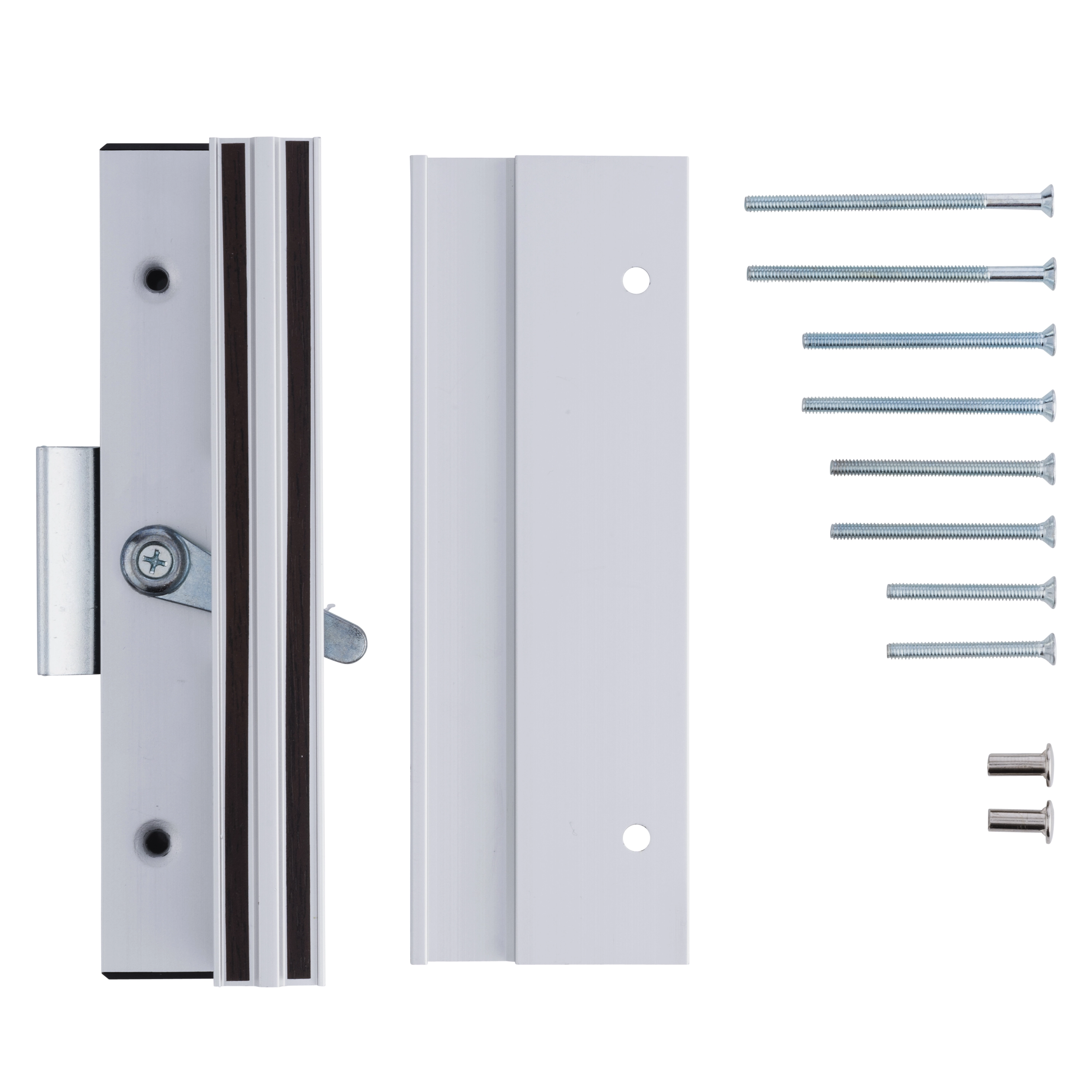 Sliding Glass Door Handle for Patio Doors, Rectangular Latch variant image view