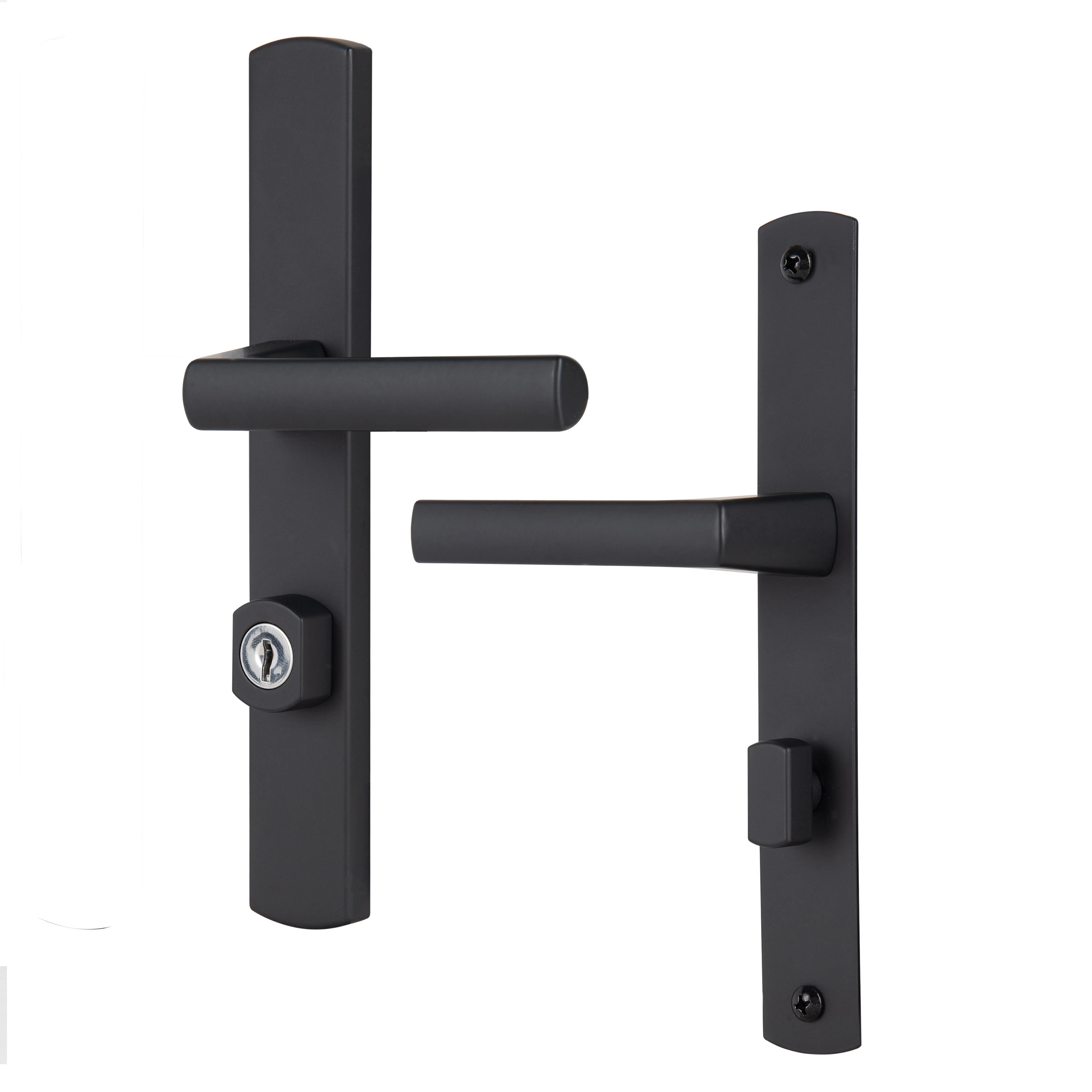 Ventana Contemporary Mortise Keyed Lever Mount Latch with Deadbolt