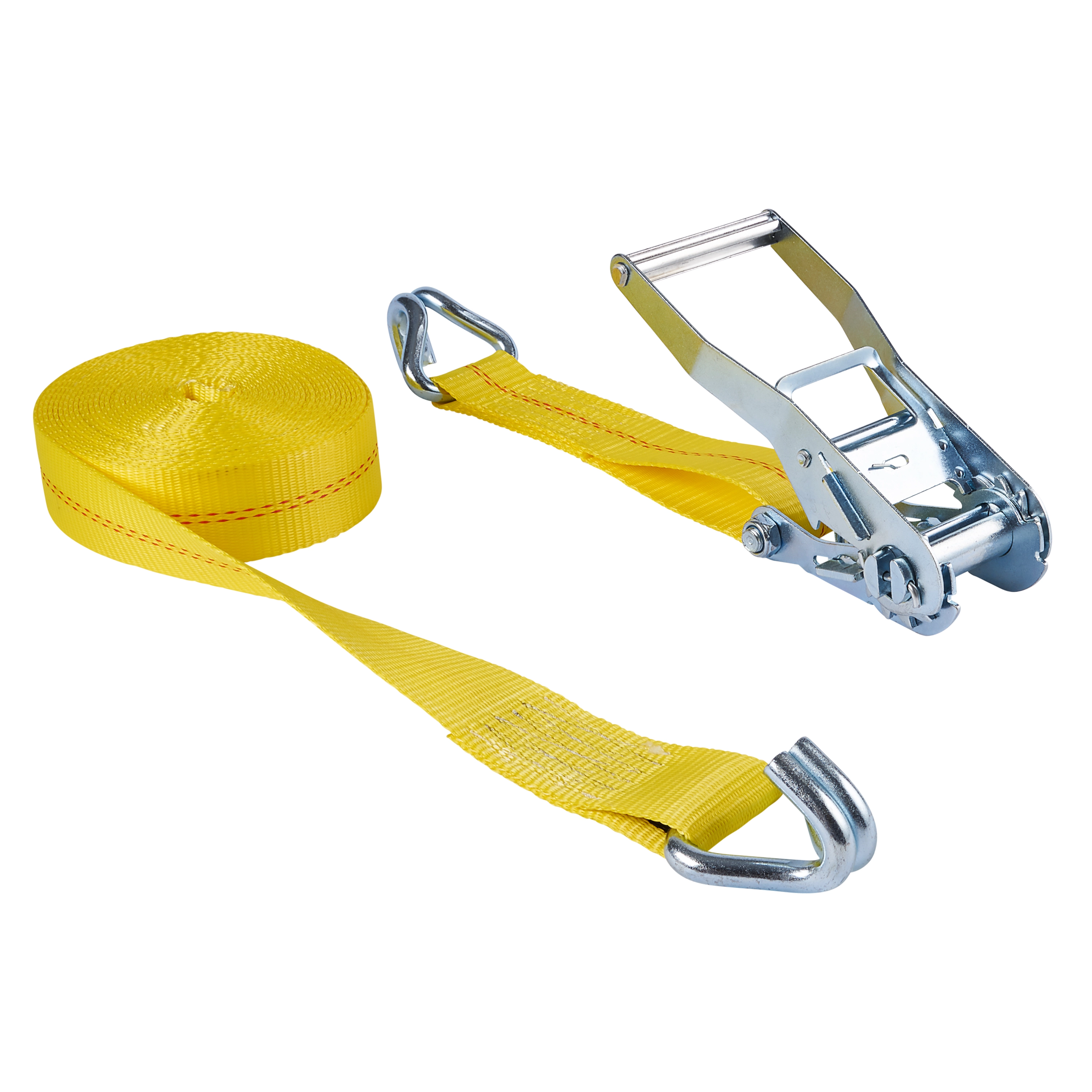 2" x 30' Ratchet Tie-Downs, J-Hooks, 3,333 lbs. WLL variant image view