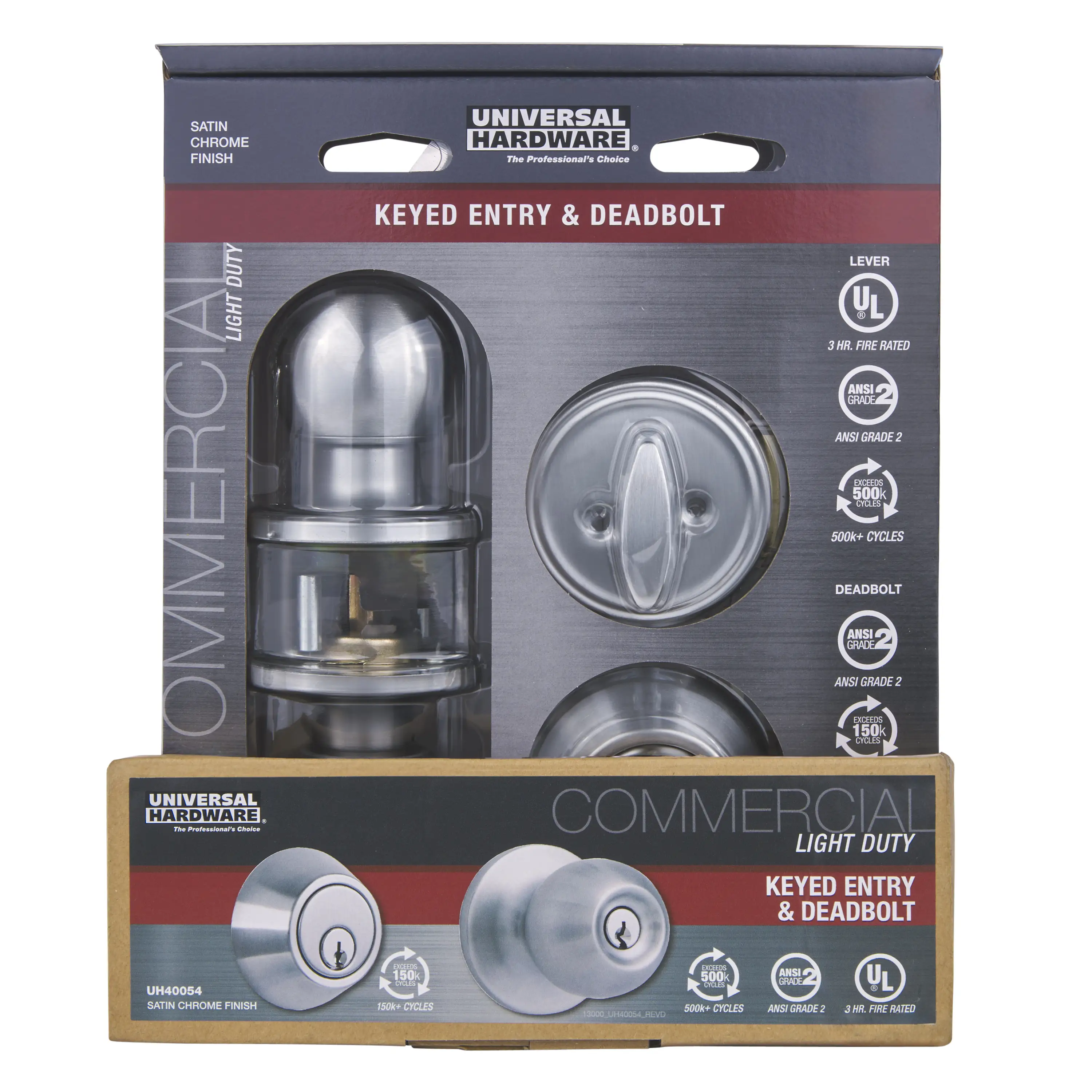 Light Duty Knob Deadbolt Combo variant image view