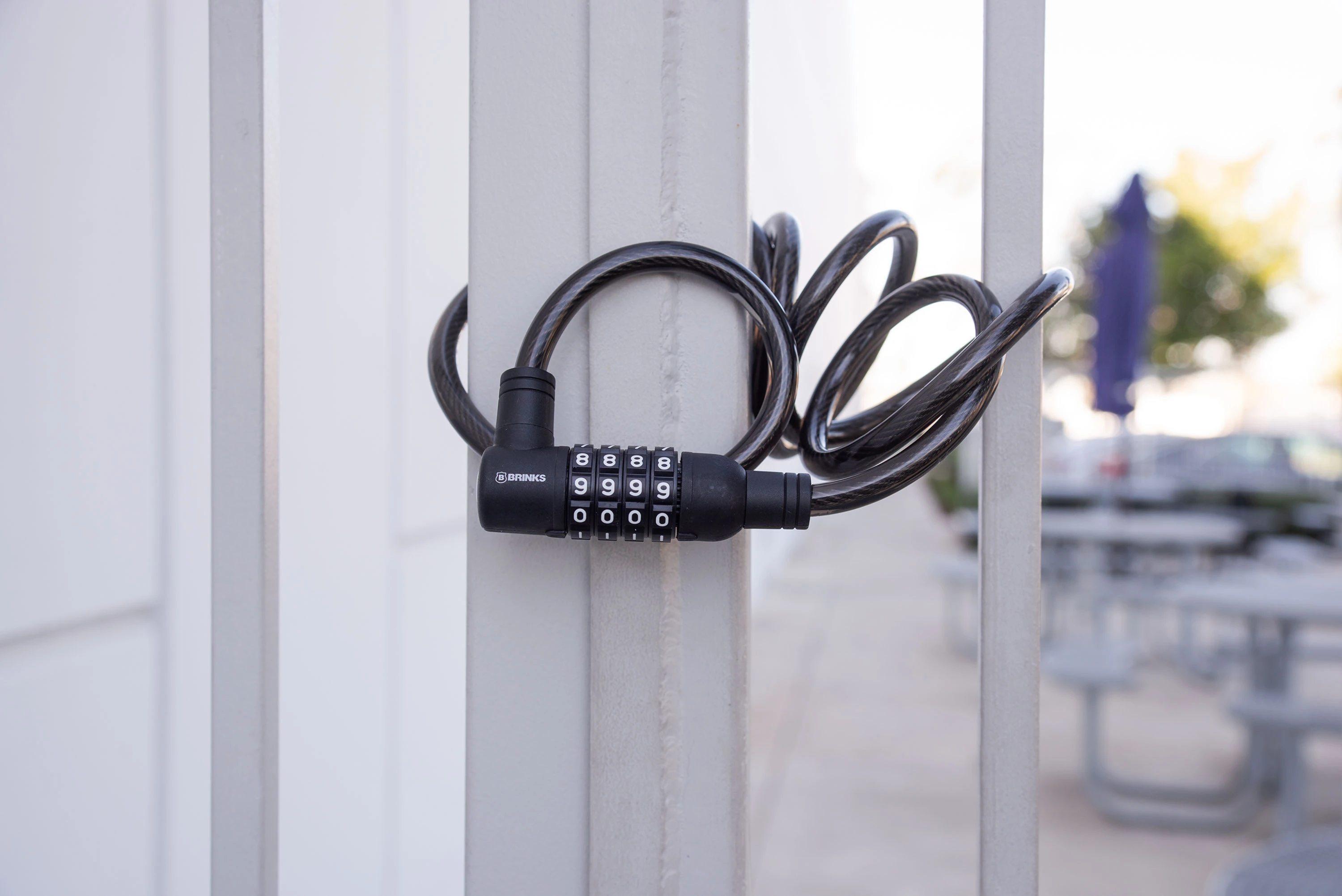 Brinks Covered 3/8in (10mm) x 6ft (1.8m) Flexible Steel Cable Resettable Lock variant image view