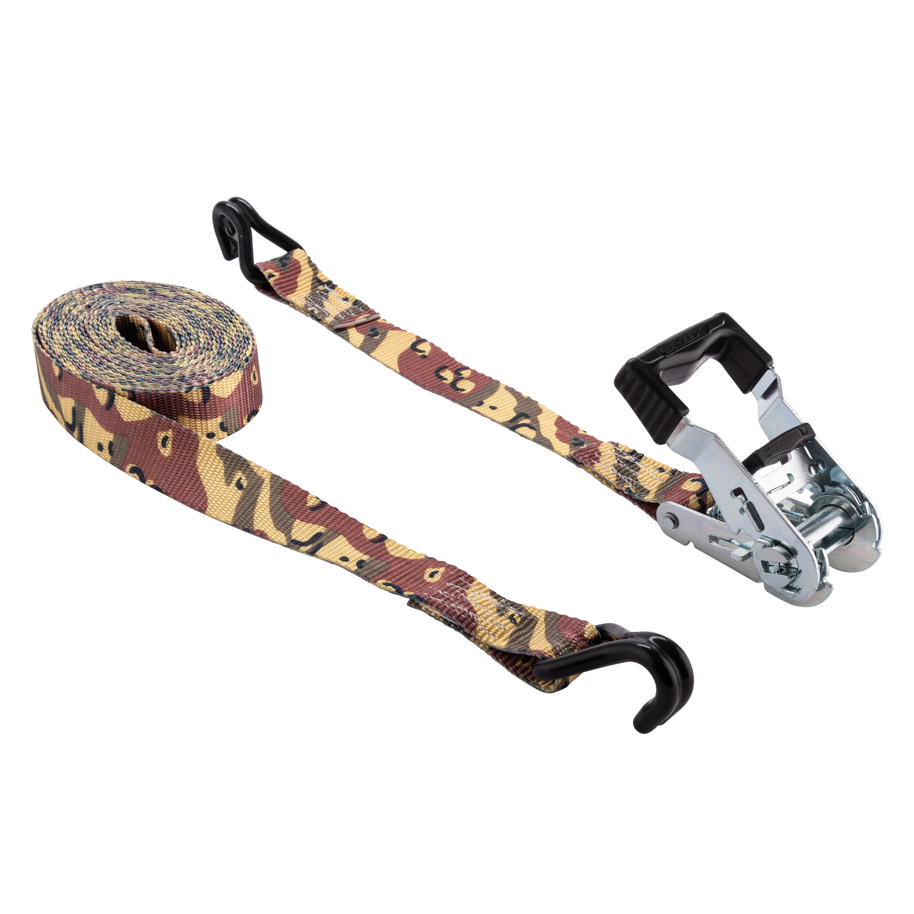 
1.25" x 16' Camo Ratchet Tie-Down with Open Handle variant image view