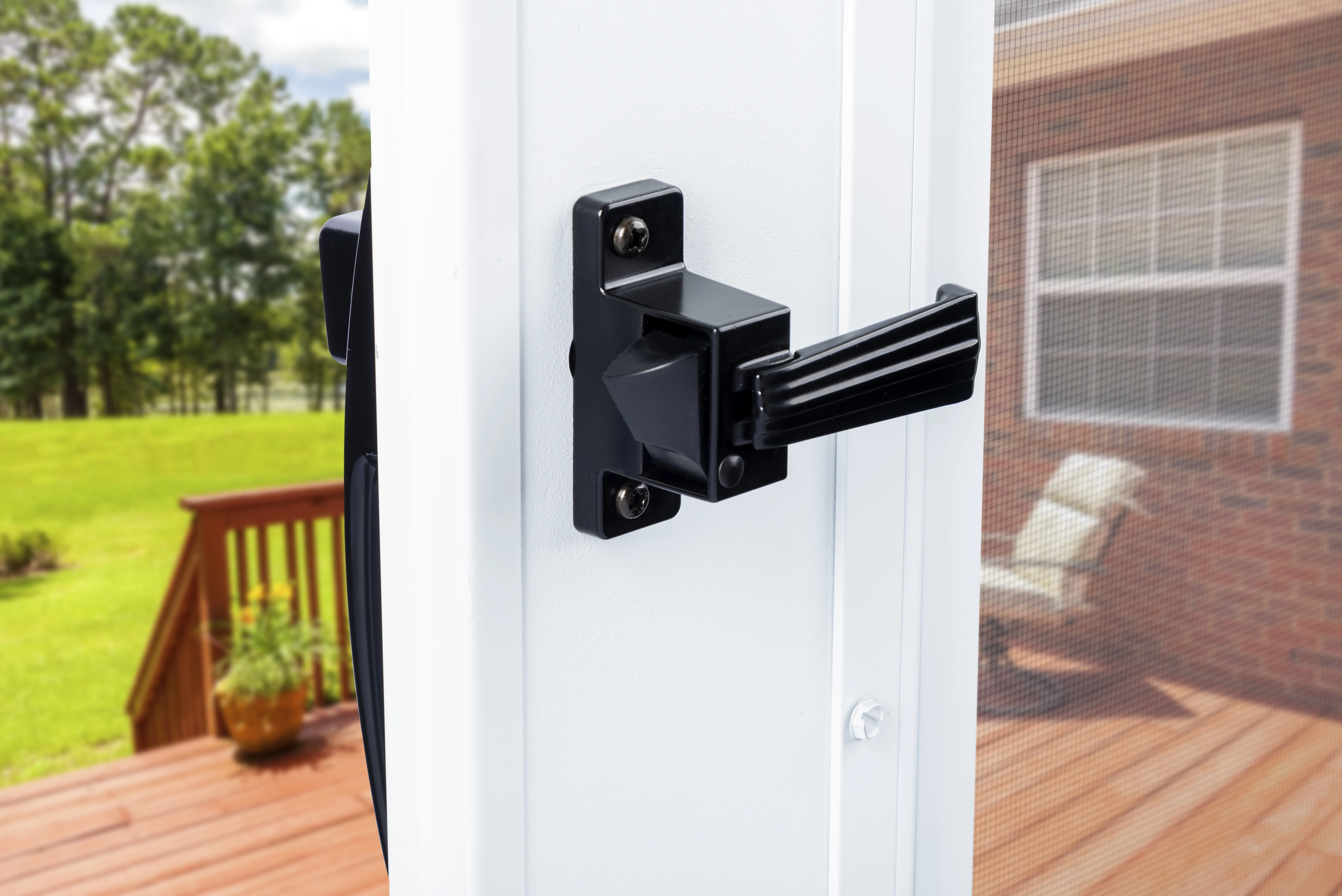 Push Button Latch For Screen and Storm Doors variant image view