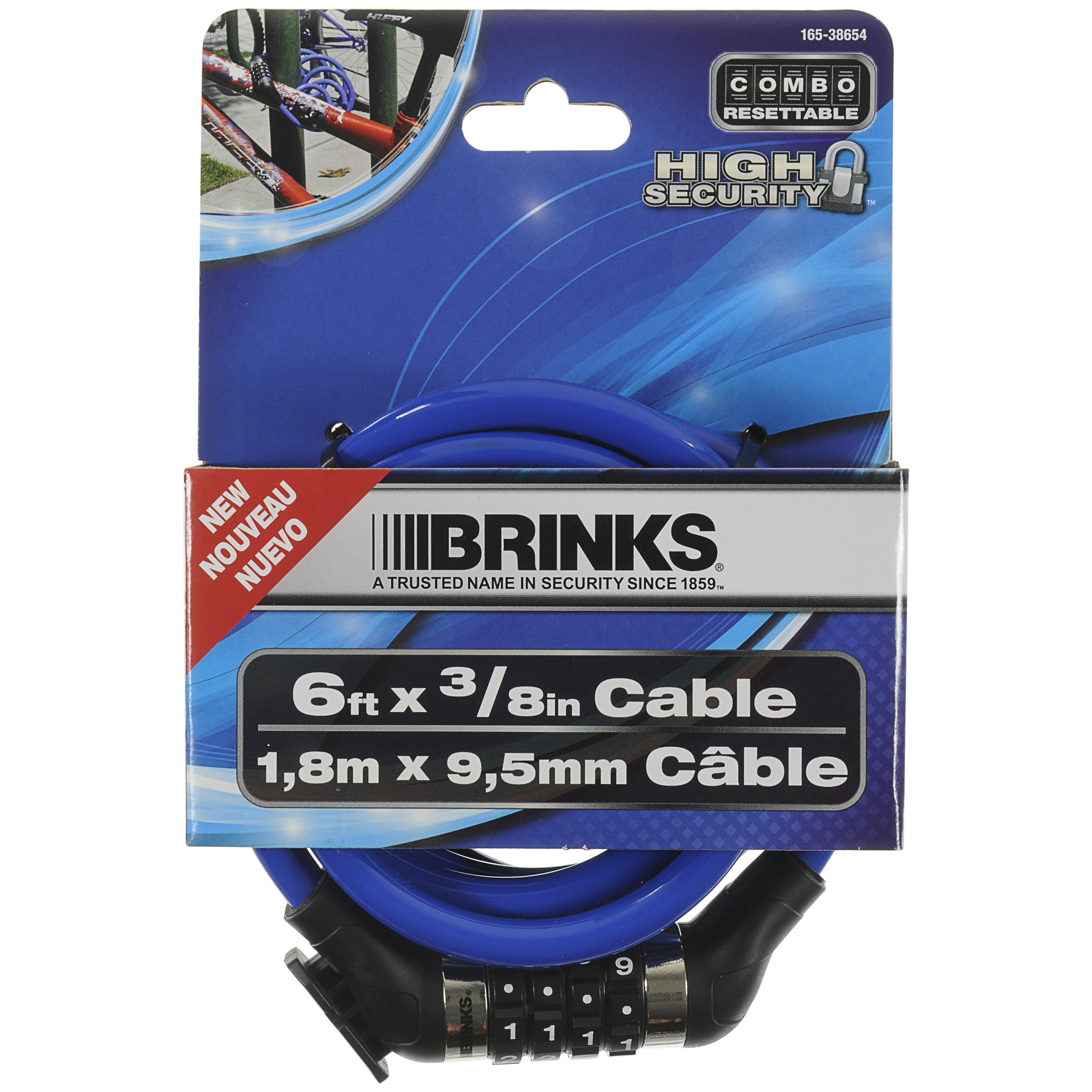High Security 6' x 3/8" Resettable Flexible Cable variant image view
