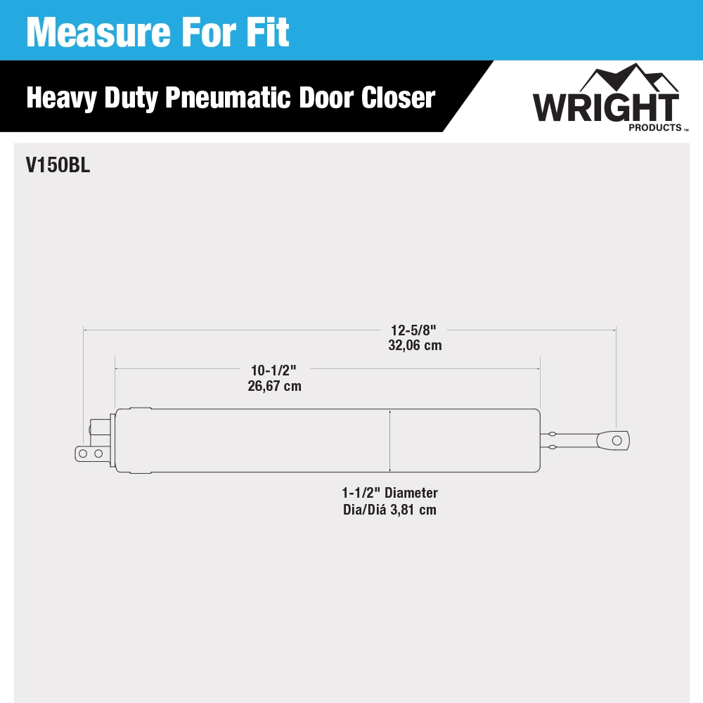 Heavy Duty Pneumatic Screen and Storm Door Closer variant image view