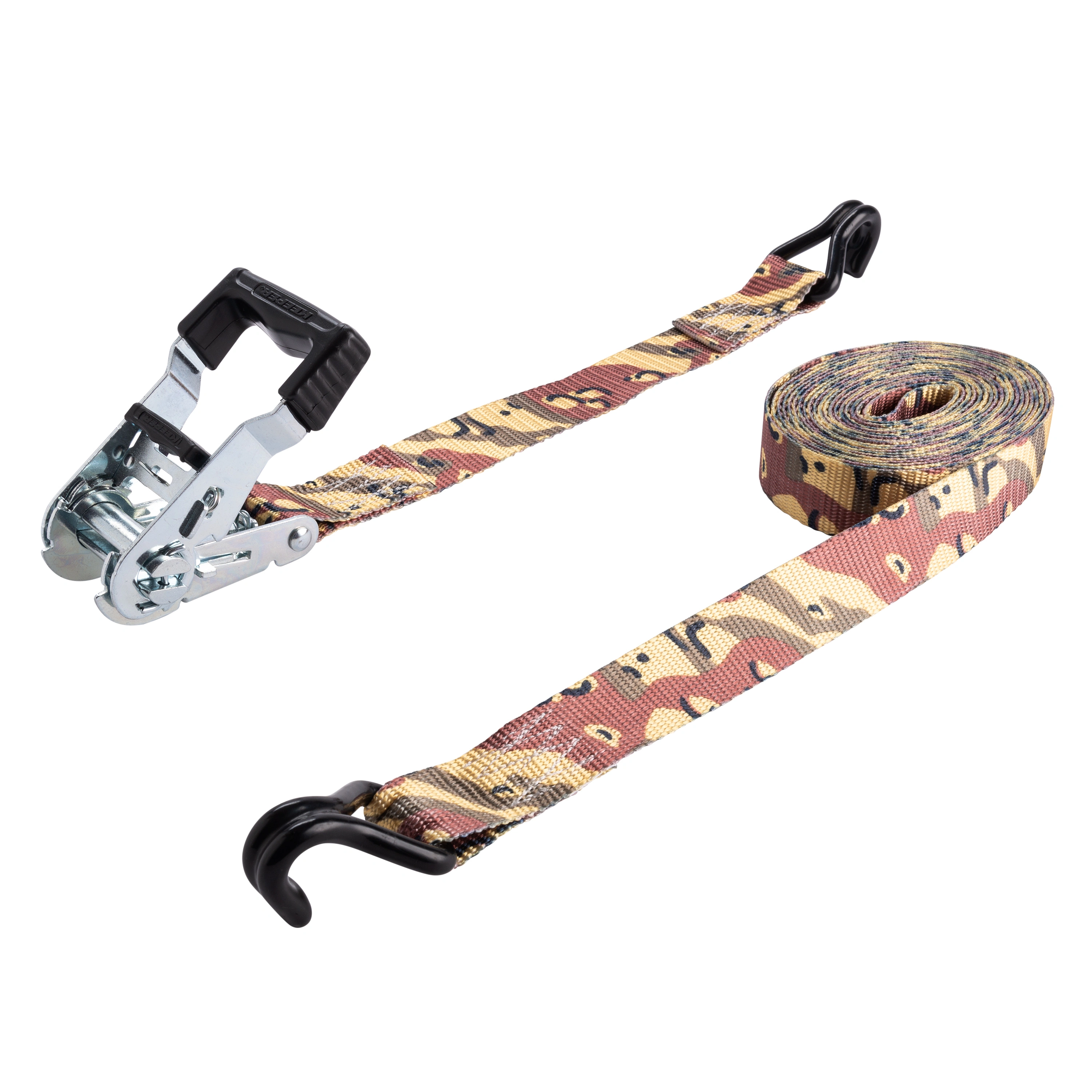 
1.25" x 16' Camo Ratchet Tie-Down with Open Handle variant image view