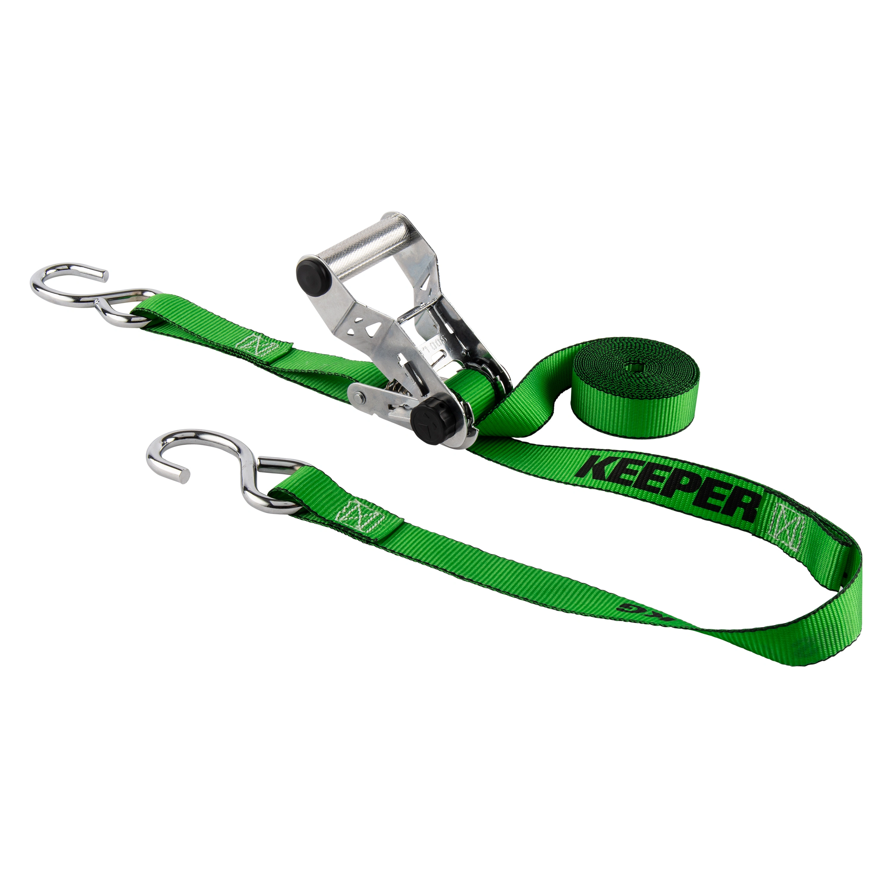 1" x 14' Chrome Ratchet Tie-Down, 500 lbs. WLL