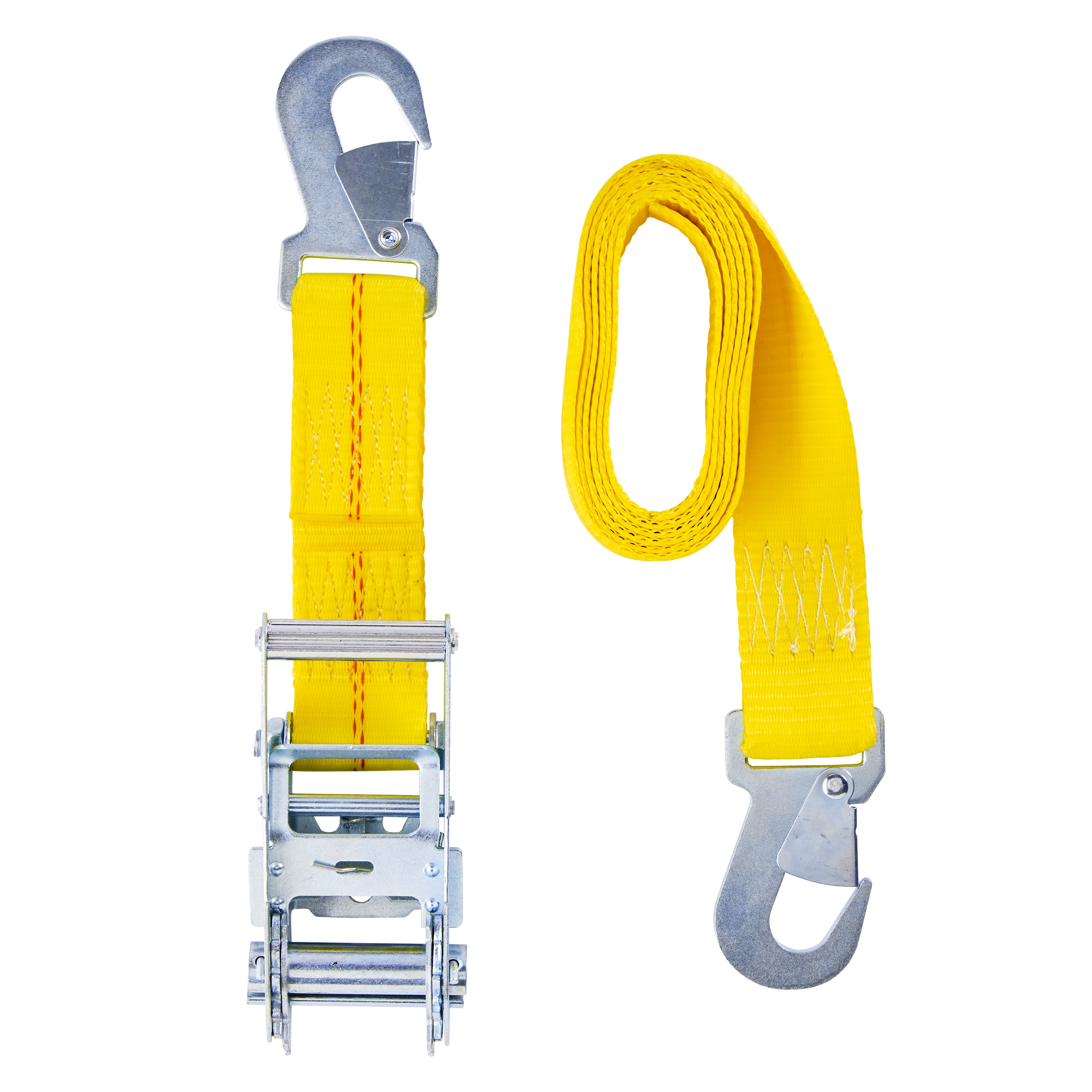 2" x 8' Auto Ratchet Tie-Down with Snap Hooks variant image view