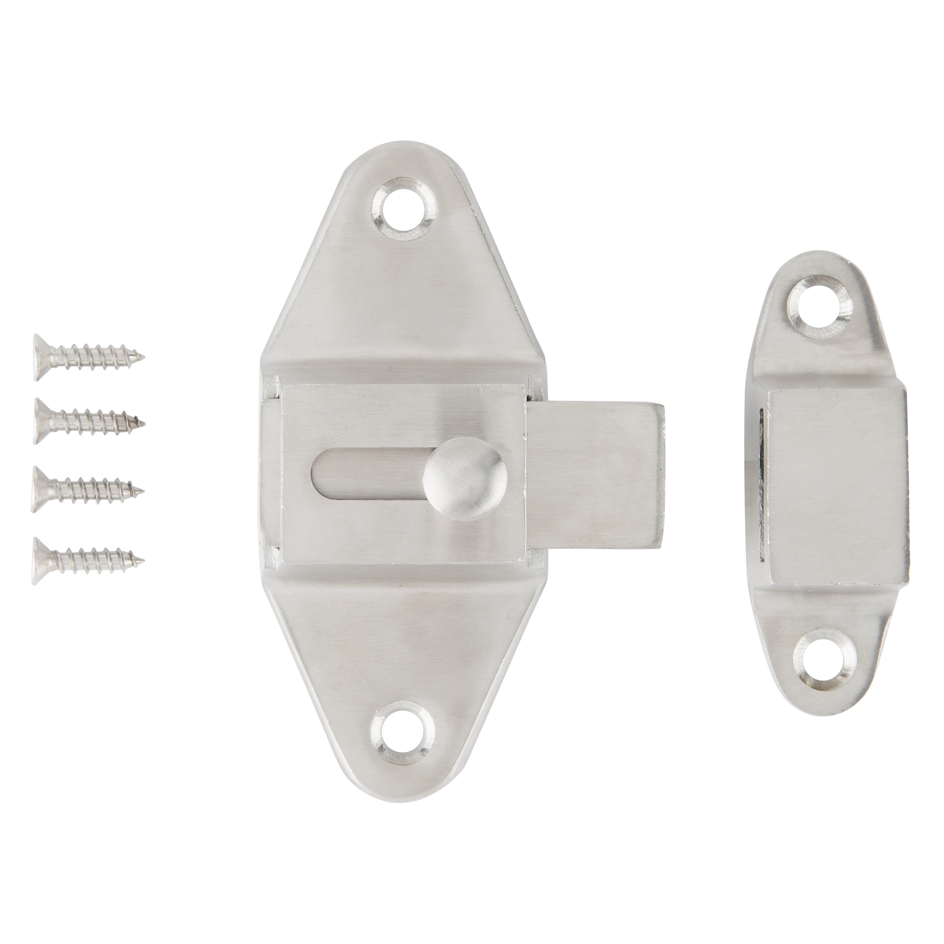 Restroom Stall Latch, 2 PC, Stainless Steel variant image view