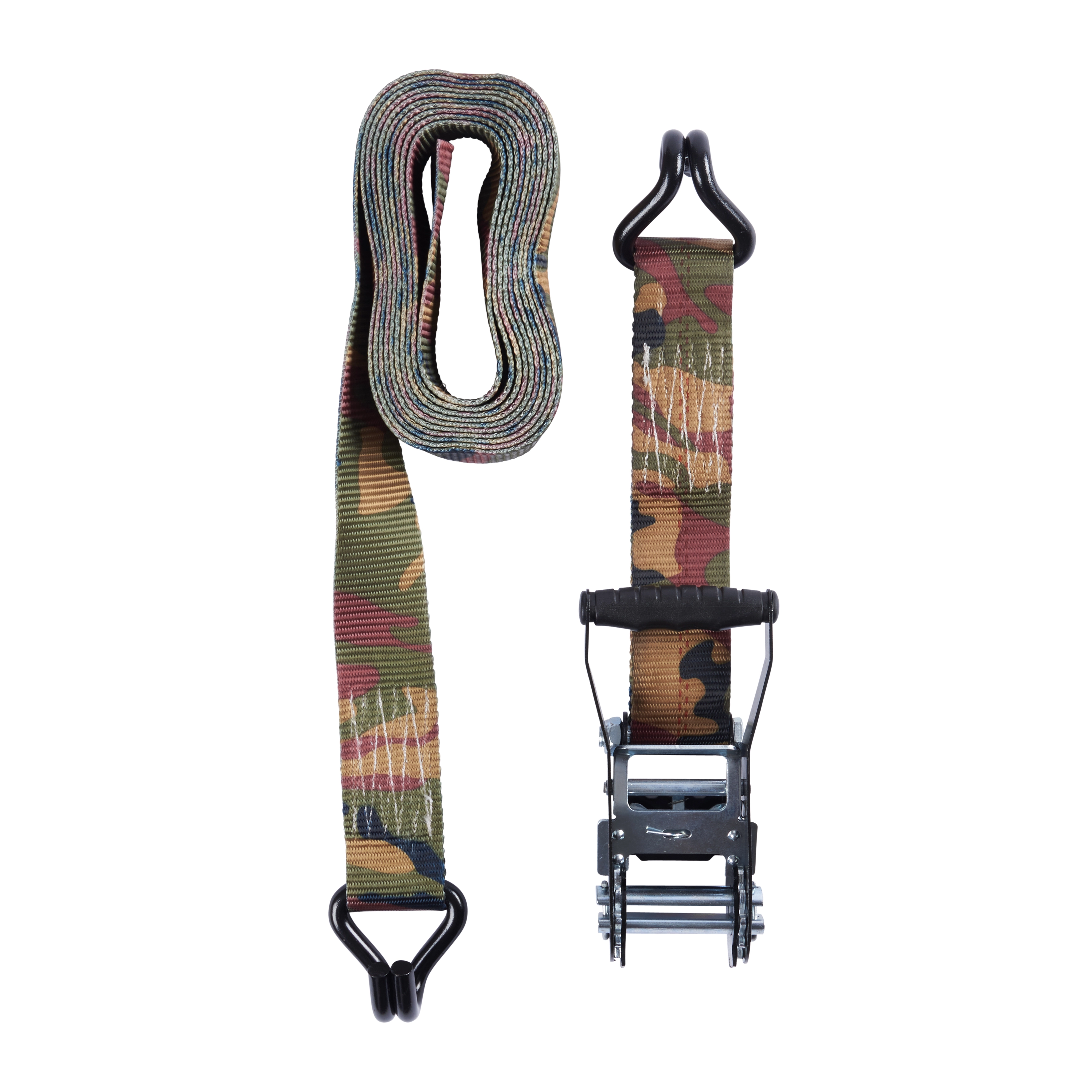 2" x 16' Woodland Camo Ratchet Tie-Down variant image view