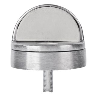 BRINKS Commercial - Dome Floor Door Stop, Satin Chrome Finish - Non-Obtrusive Option to Protect Doors and Walls