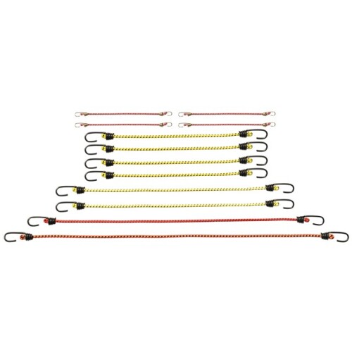 12-Piece Multi-Pack Bungee Cords