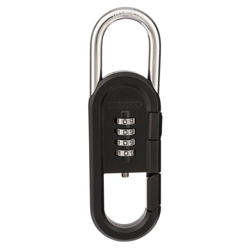 40mm 4-Dial Resettable Sports Padlock with Carabiner Clip