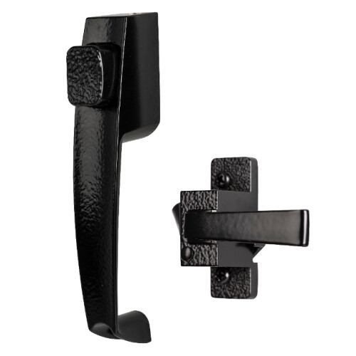 Textured Push Button Latch For Screen and Storm Doors