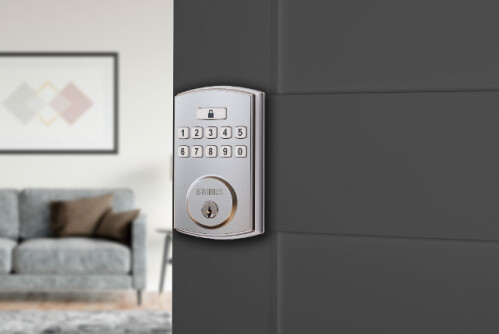 Brinks Electronic Keypad Deadbolt with PRO-GUARD™, Transitional