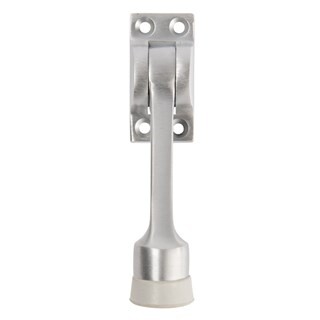BRINKS Commercial - 4" Kick-Down Door Stop, Satin Chrome Finish - Non-Obtrusive Option to Protect your Door and Walls