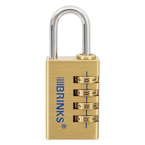 30mm Solid Brass 4-Dial Resettable Padlock