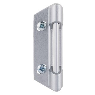 Wright Products - Knob Latch Replacement Strike Plate, Aluminum Grey