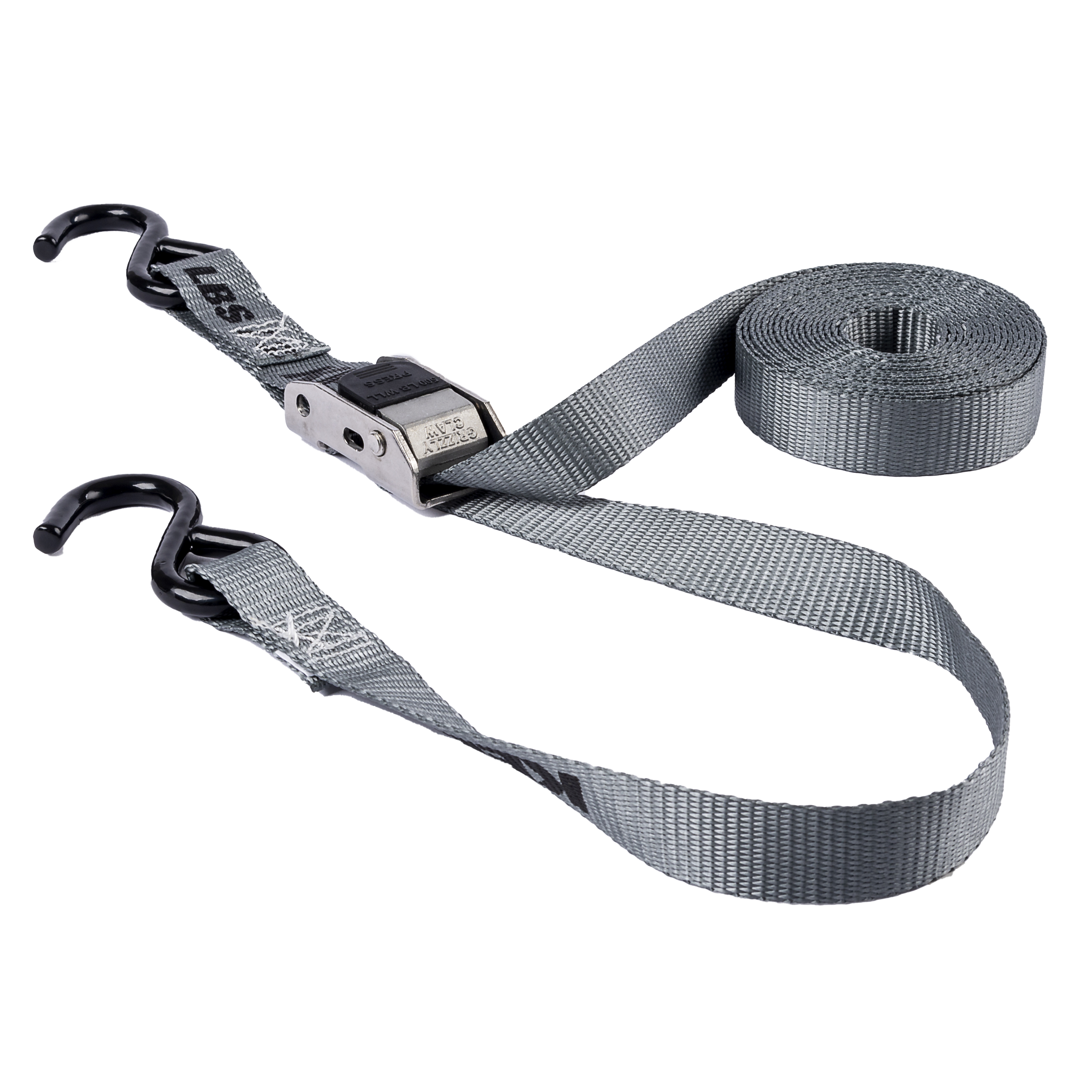 1 x 14' Stainless Steel Cam Buckle Tie-Down, 500 lbs. WLL