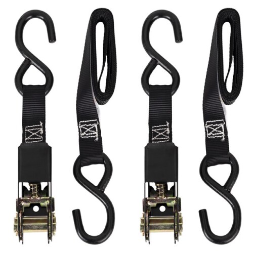 6' Ratchet Tie-Down with S-Hooks