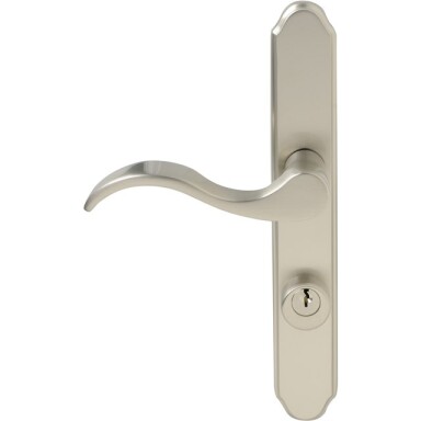 Wright Products - Serenade Mortise Keyed Lever Mount Latch with Deadbolt for Screen and Storm Doors, Satin Nickel