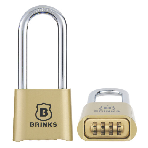 50mm Commercial Brass 4-Dial Resettable Combination Lock, 2-3/8