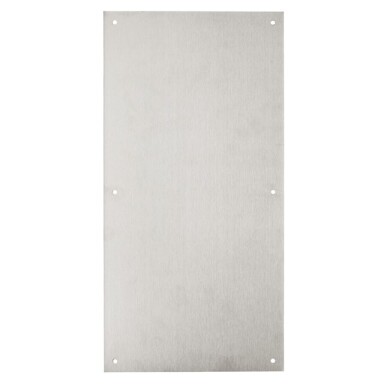BRINKS Commercial - Commercial 16" Push Door Plate, Stainless Steel Finish - Rust and Corrosion Resistant Door Plate