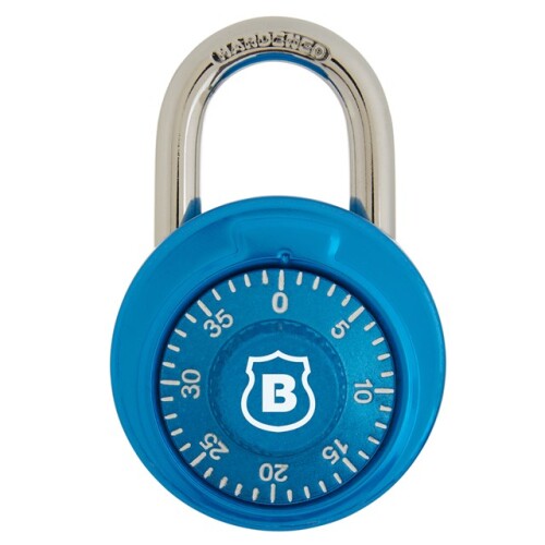 48mm Dial Combination Padlock, Anodized